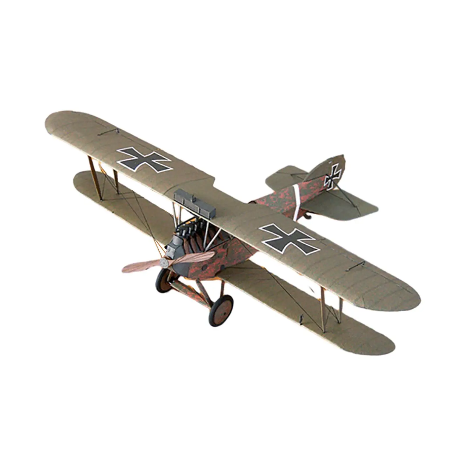 1:33 Diecast D II Airplane Model DIY Airplane Craft for Shelves Birthday Gift