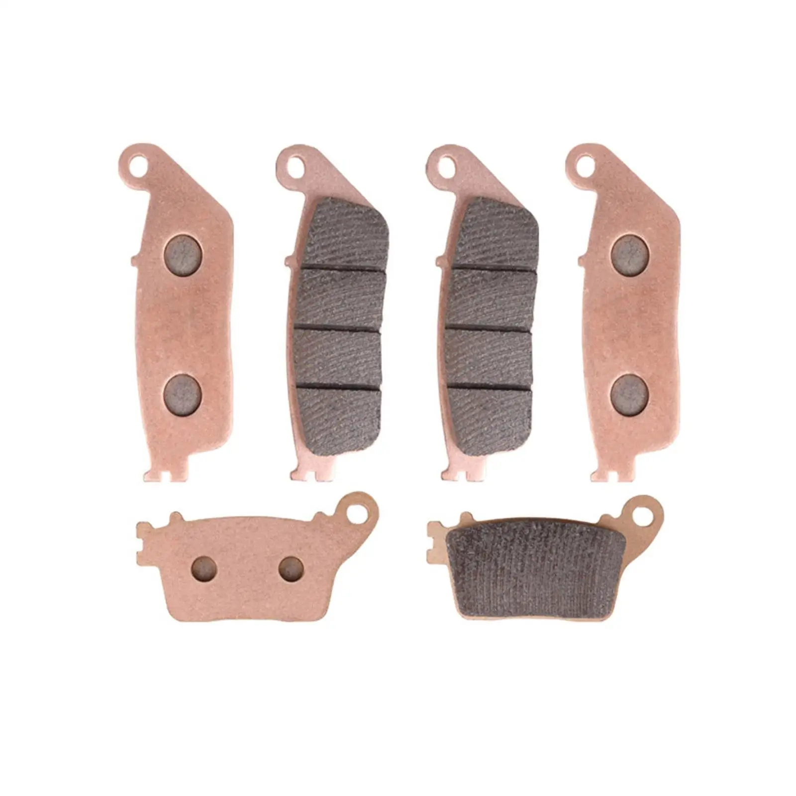 6 Pieces Front and Rear Brake Pads Motorcycle Replacement Part for Honda CB600 F7 F8 F9 Fa FB FC Hornet CBR600 FB FC Sturdy