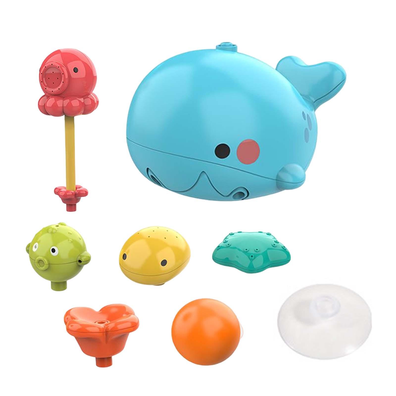 Portable Bath Toys with 4 Nozzles Sprinkler Toy for Girls Children Boy