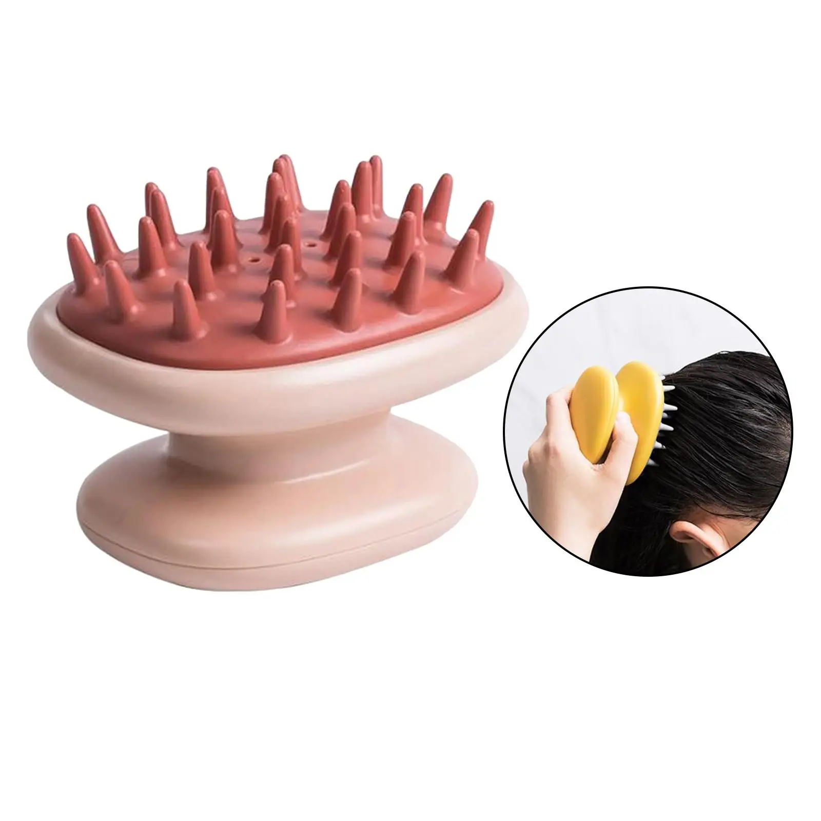  Massager Shampoo Brush with Soft Rubber , Scalp Scrubber Exfoliating for Women, Men Treatment, and 