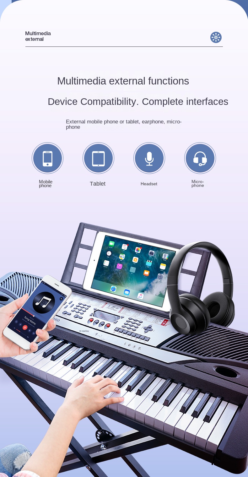 Title 18, Midi Controller Electronic Piano Adult Children...