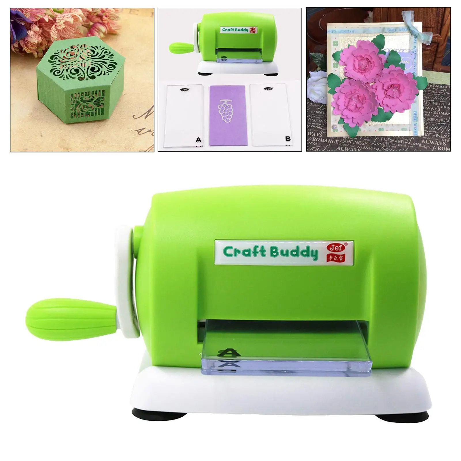 Die Cutting Embossing Machine Scrapbooking Tool for Cutting Paper Fabric Other Materials Kids Creative Scrapbooking Card Making