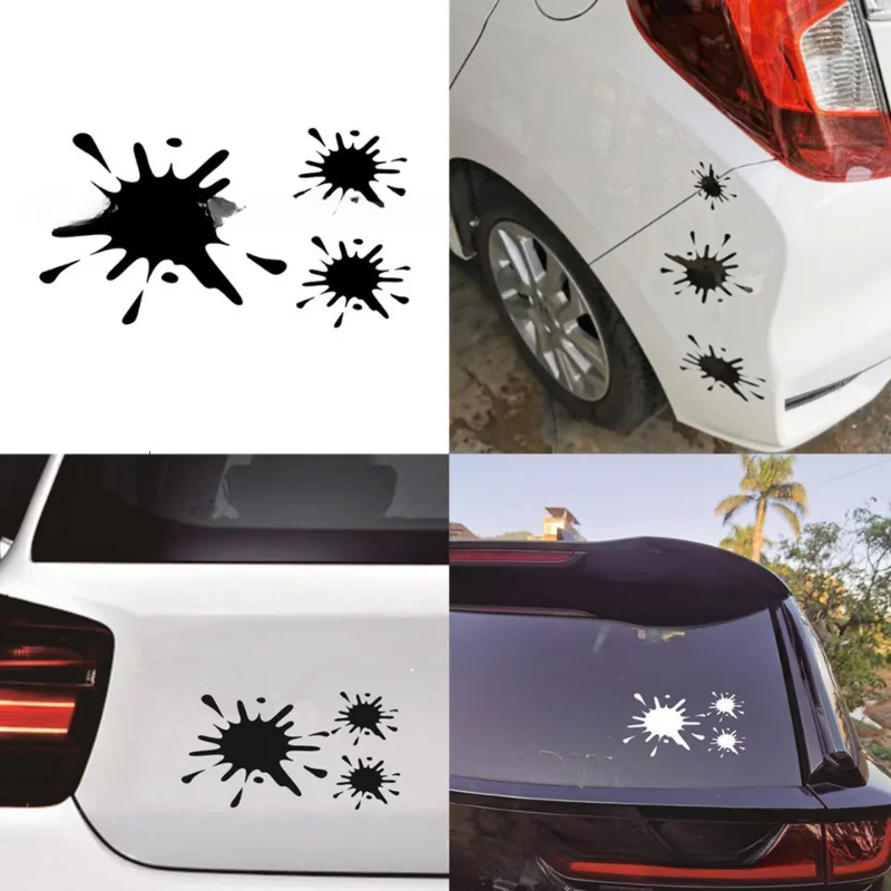 Pegatina decorativa estilo mancha de tinta para vehículo