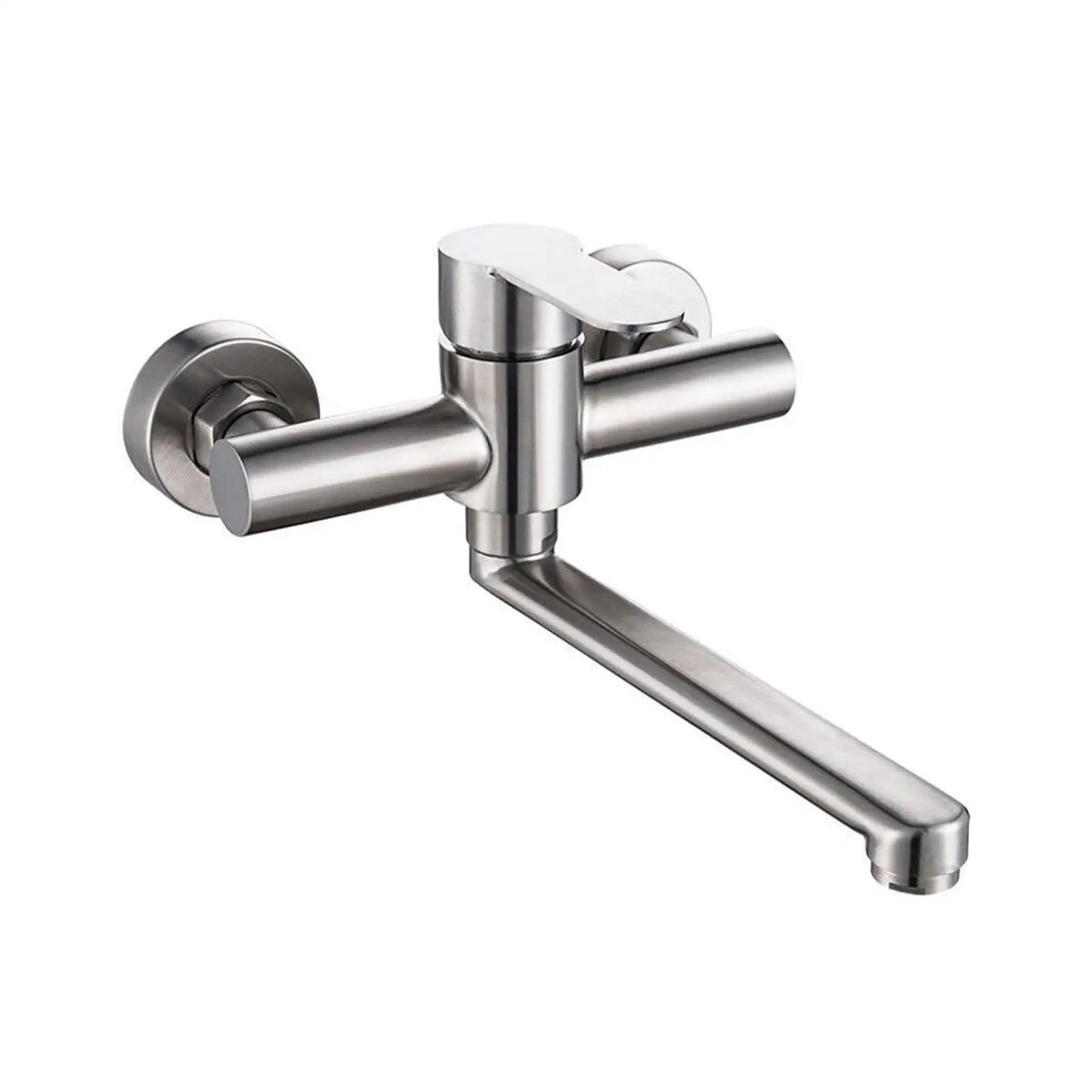 Kitchen Faucet Long Rotate Practical Wall Mount Faucet for Hotel