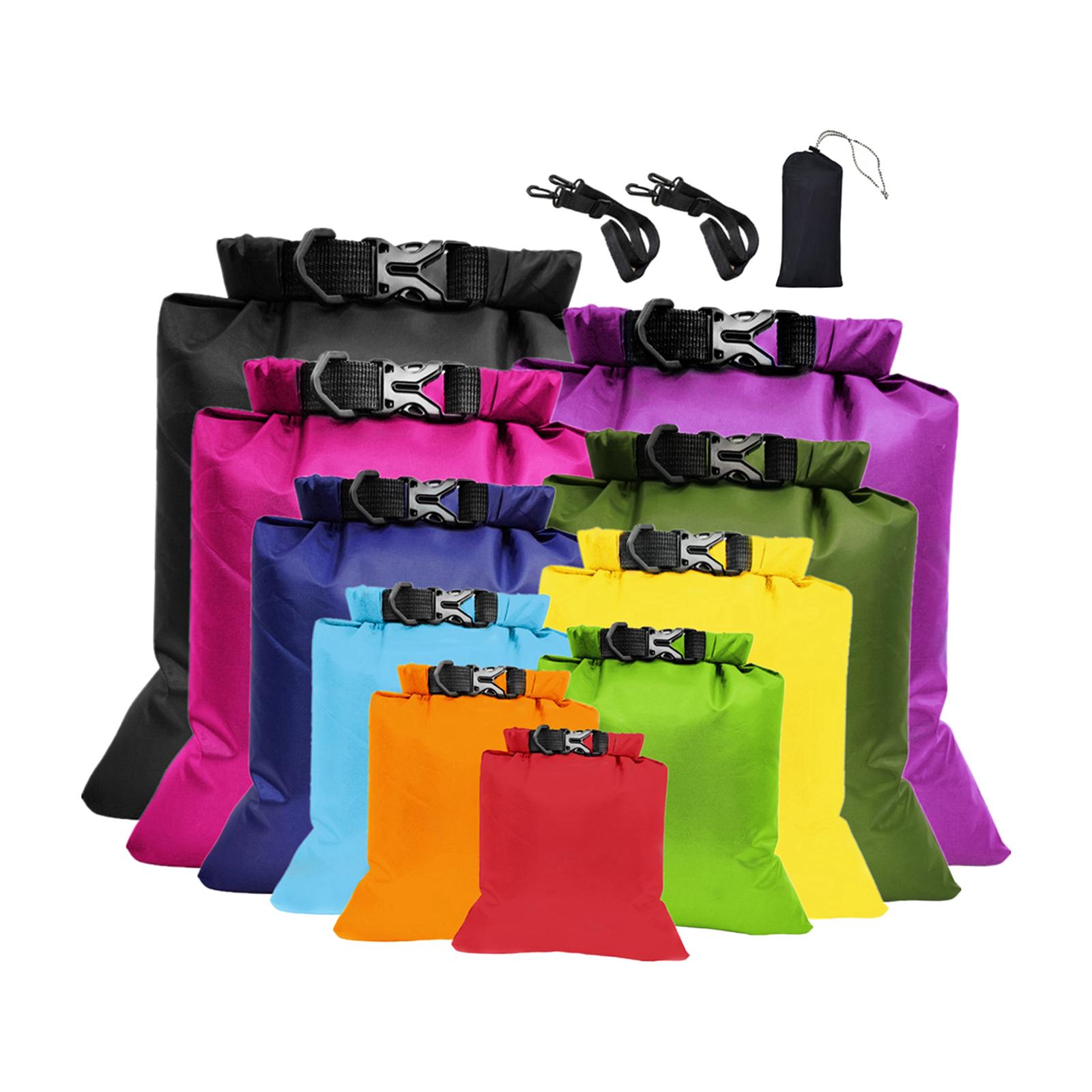 10 Pieces Floating Waterproof Bags Kayak Float Bag for Canoe Rafting Beach