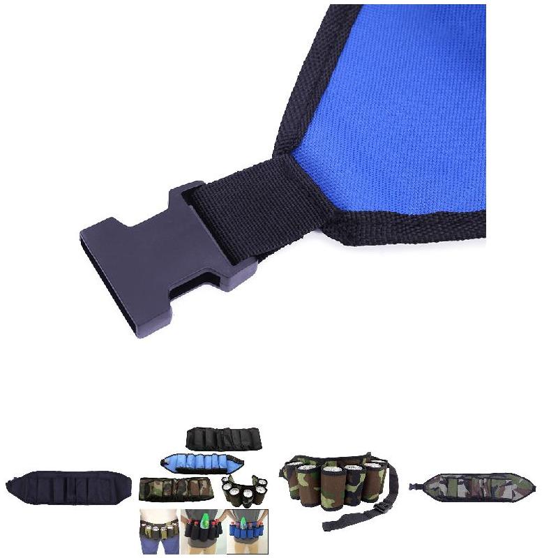 Modischer Bierhalter-Gürtel, tragbar, 6 Stück Bier-/Weinflaschen, Getränkedosen, Trink-Gürteltasche, ideal für Partys, Camping und Outdoor – Detail 4