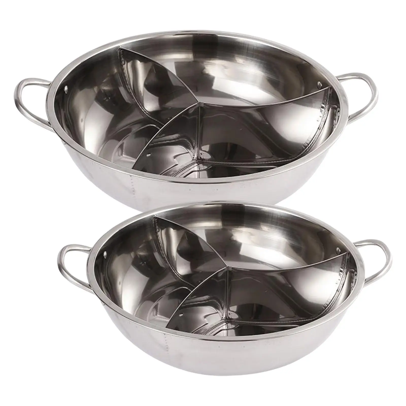 Household Hot Pot Induction Cookware with Divider for Restaurant Home Hotel