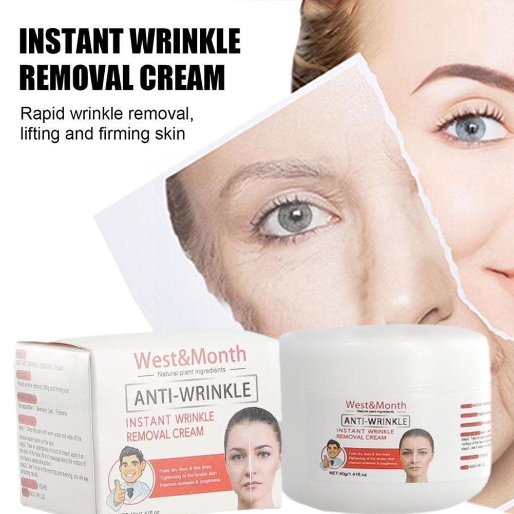 Best of Instant Wrinkle Remover Face Cream Lifting Firming Smooth Lines Rapid Anti-Aging Fine Fade Care Skin 40g Products Tighten B V3E6 Reviews & Tips