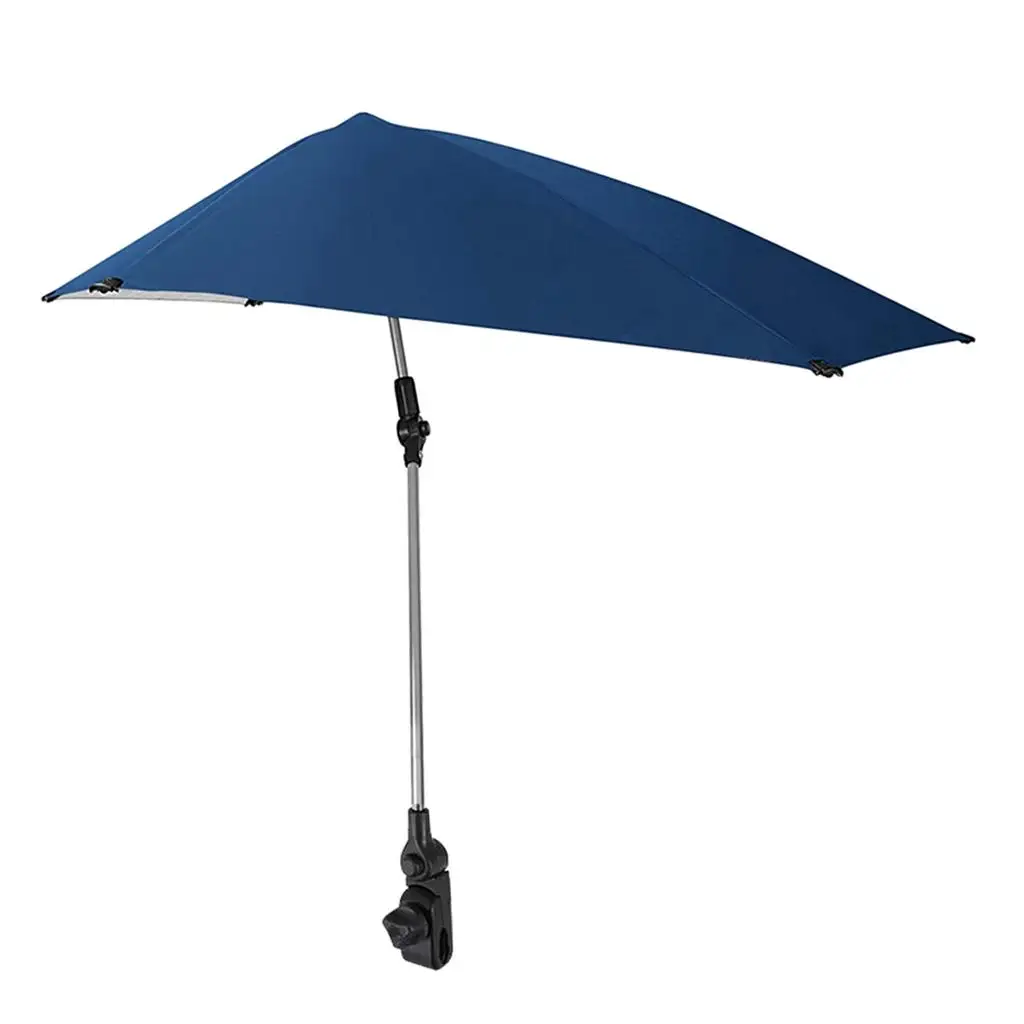 Adjustable Umbrella Parasol Canopy for Bleachers Camping Hiking Beach Chair Umbrella Large Chair With Canopy Shade