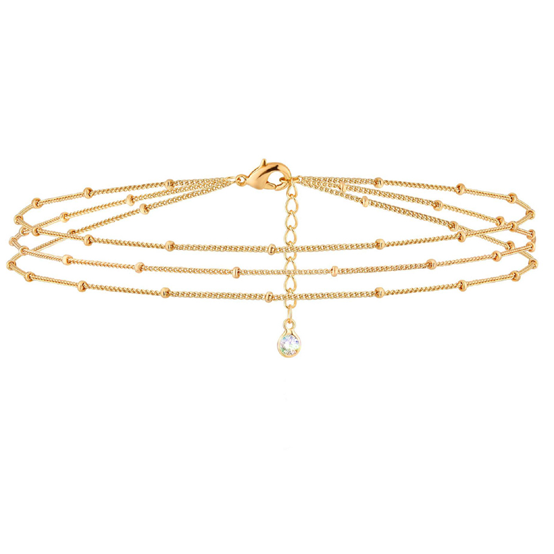 Zierliches Goldarmband für Frauen, 14 Karat vergoldet, böser Blick, Türkis, Charm-Armband, Satellitenkette, Schmuck, süß für Mädchen und Frauen – Detail 5