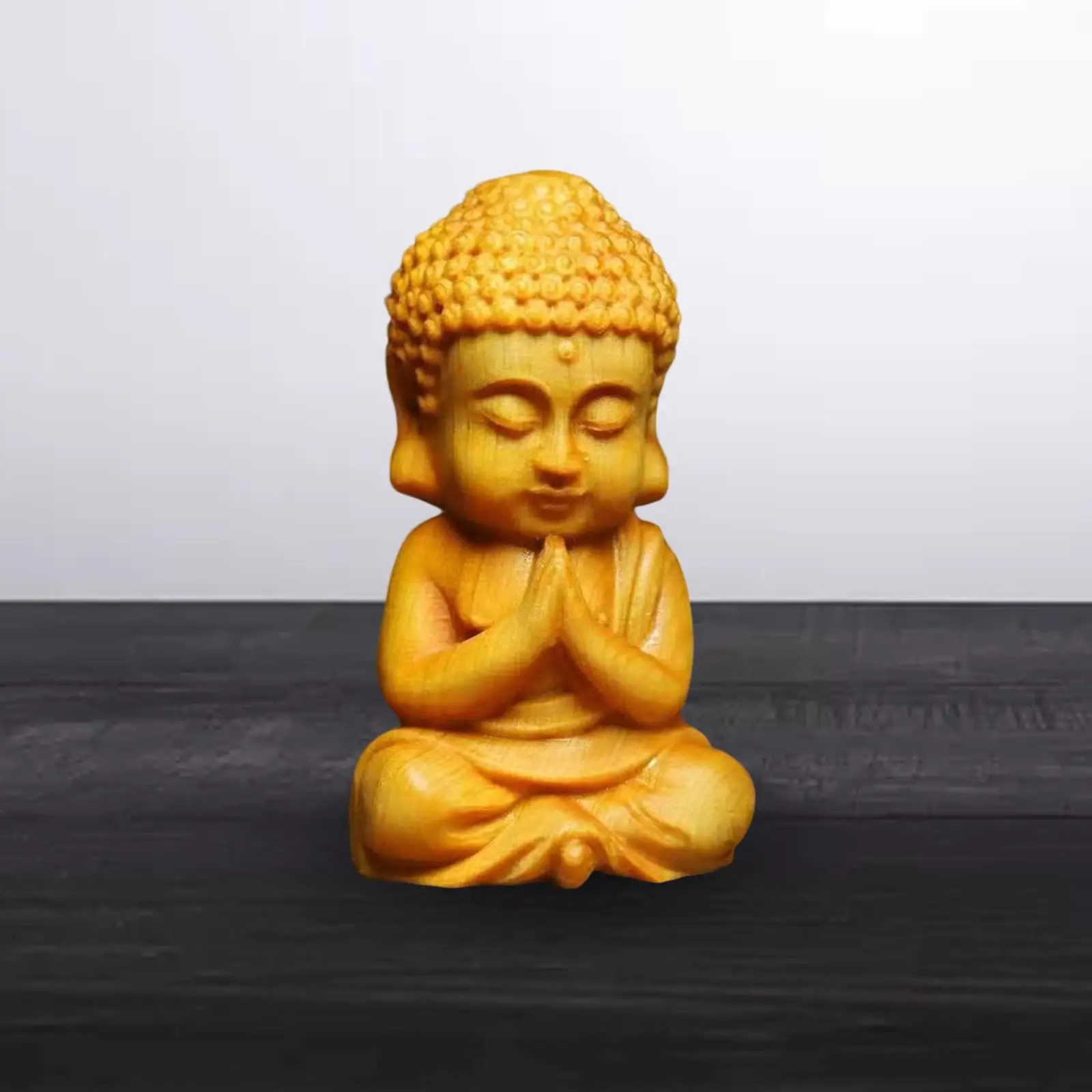 Buddha Statue Decorative Sculpture Ornaments Monk Miniature Sakyamuni Figurine for Shop Gifts