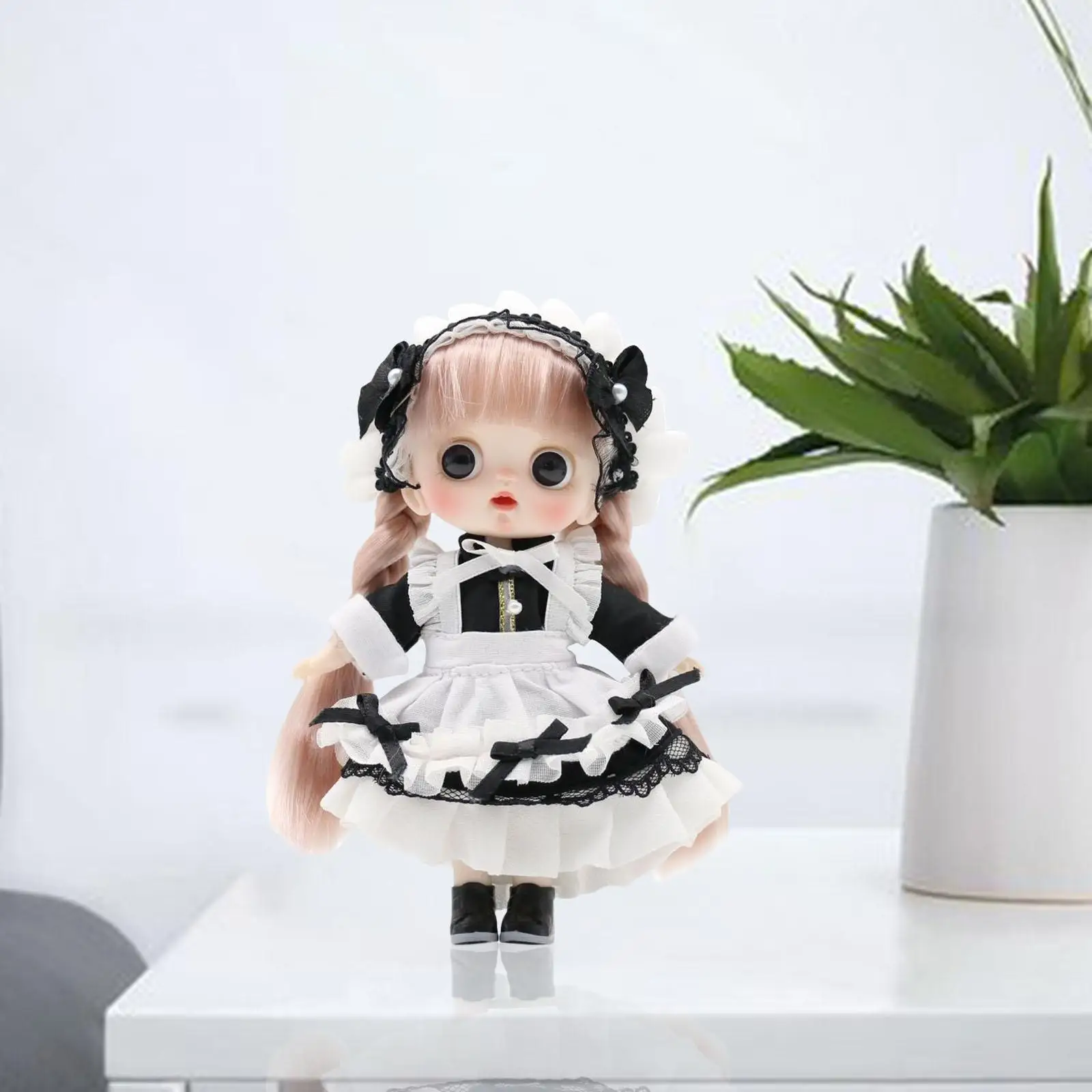 Ball Jointed Baby Doll Kids Girls Toys Makeup Doll Dress up Accessories Flexible Joint Doll Makeup Doll for Graduation Valentine