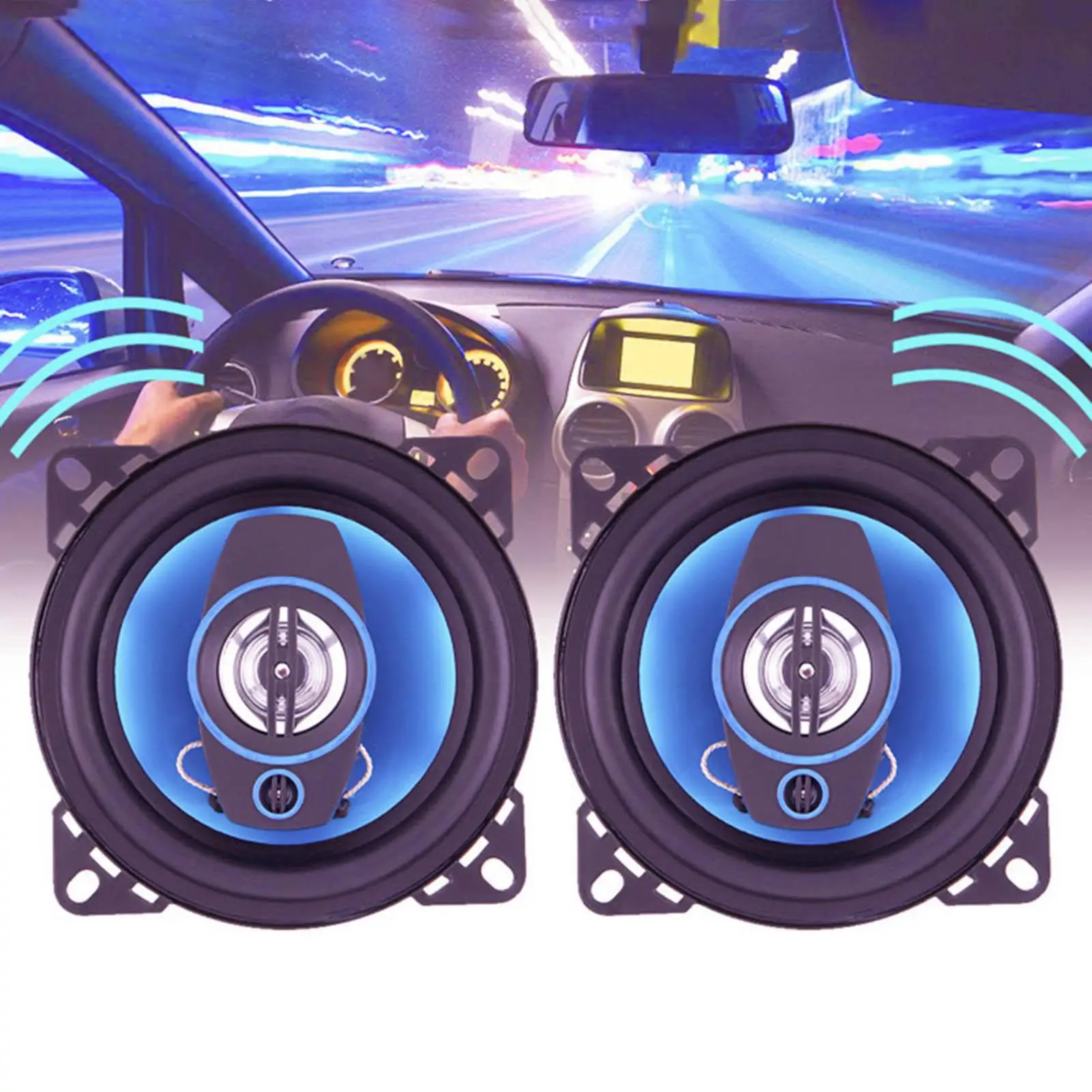 2 Pieces 4 inch 300 Watts Accessories Durable Audio Systems
