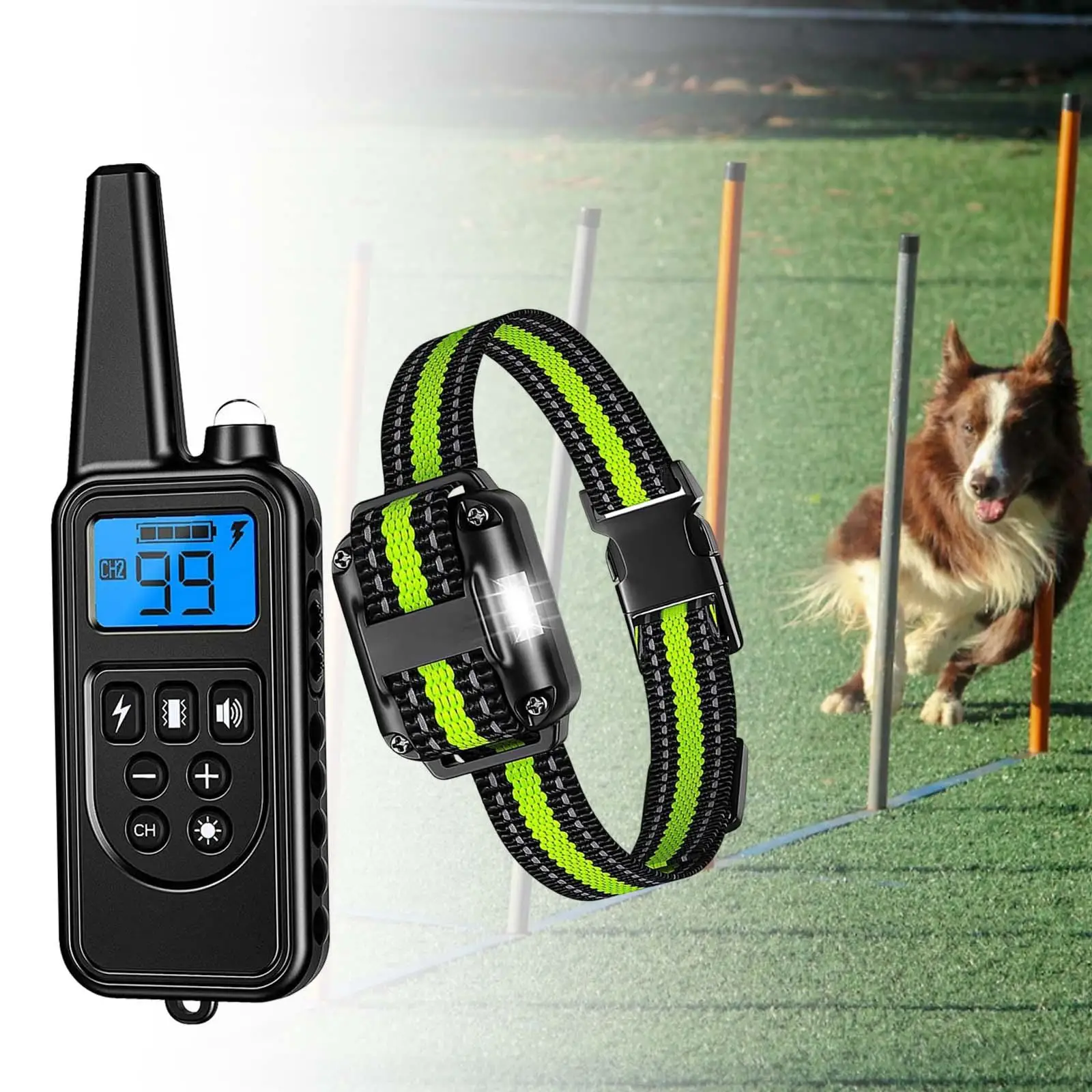 Electric Waterproof Collar Dog Training Collar for Large Dogs, Medium Dogs, Small Dogs