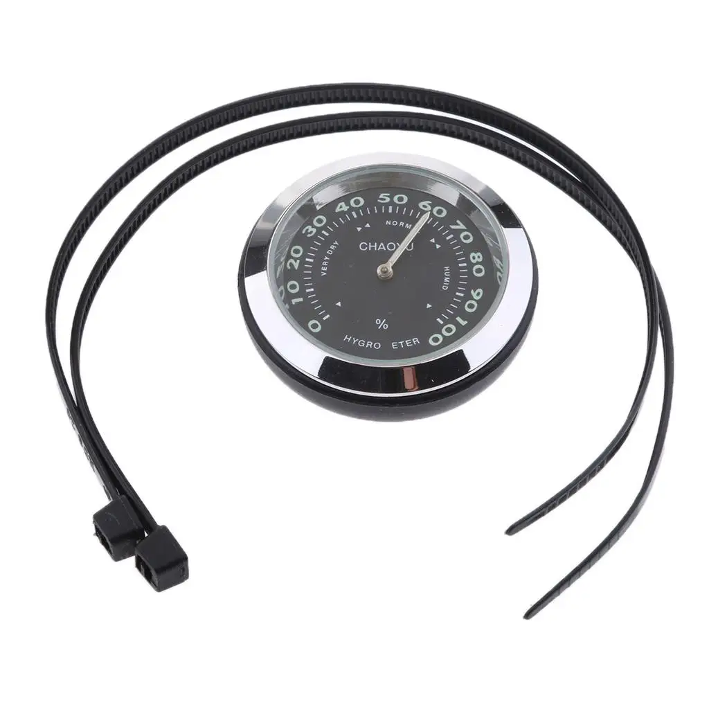 7/8inch - 1inch  Motorcycle Handlebar Mount Dial Clock Watch Thermometer Hygrometer Lens Surface Waterproof Dusproof