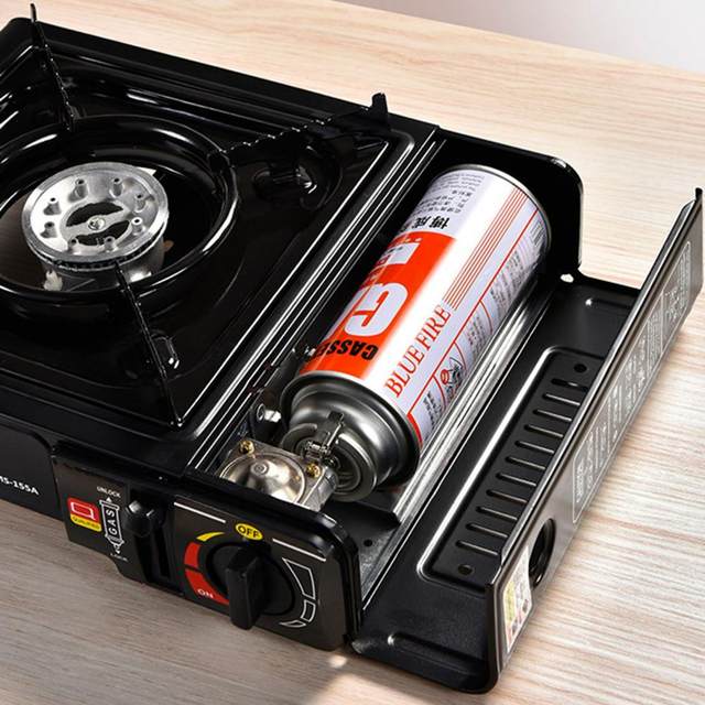 Portable Outdoor Cassette Butane Gas Stove Camping Picnic Cooker Fishing  Hunting Barbecue BBQ Cooking Kitchen