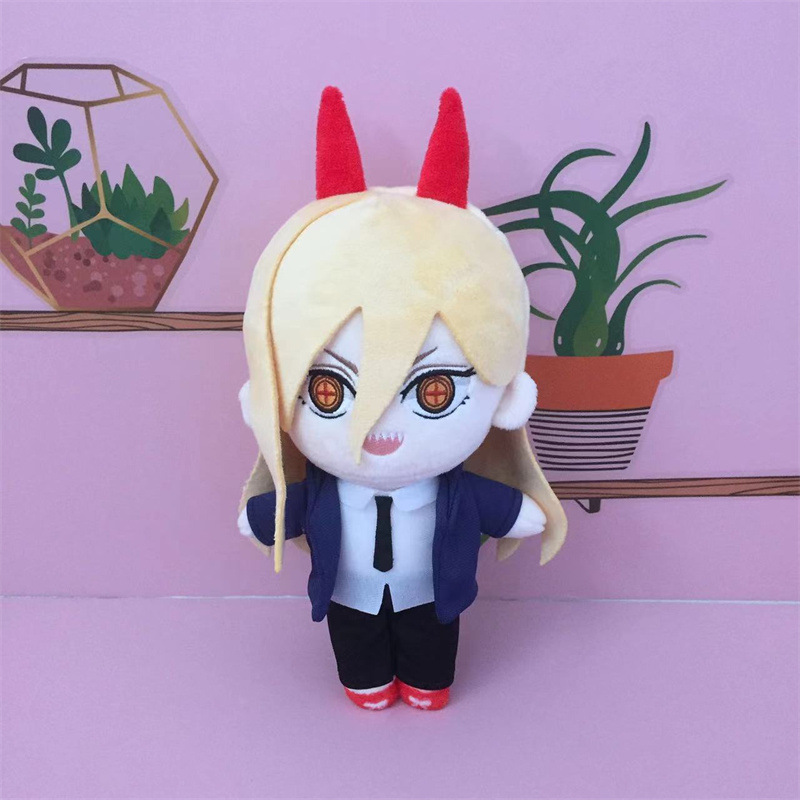 Anime Chainsaw Man Mitaka Asa Plush Doll Toy 20cm Cute Soft Stuffed Pillow Birthday Gift Cosplay