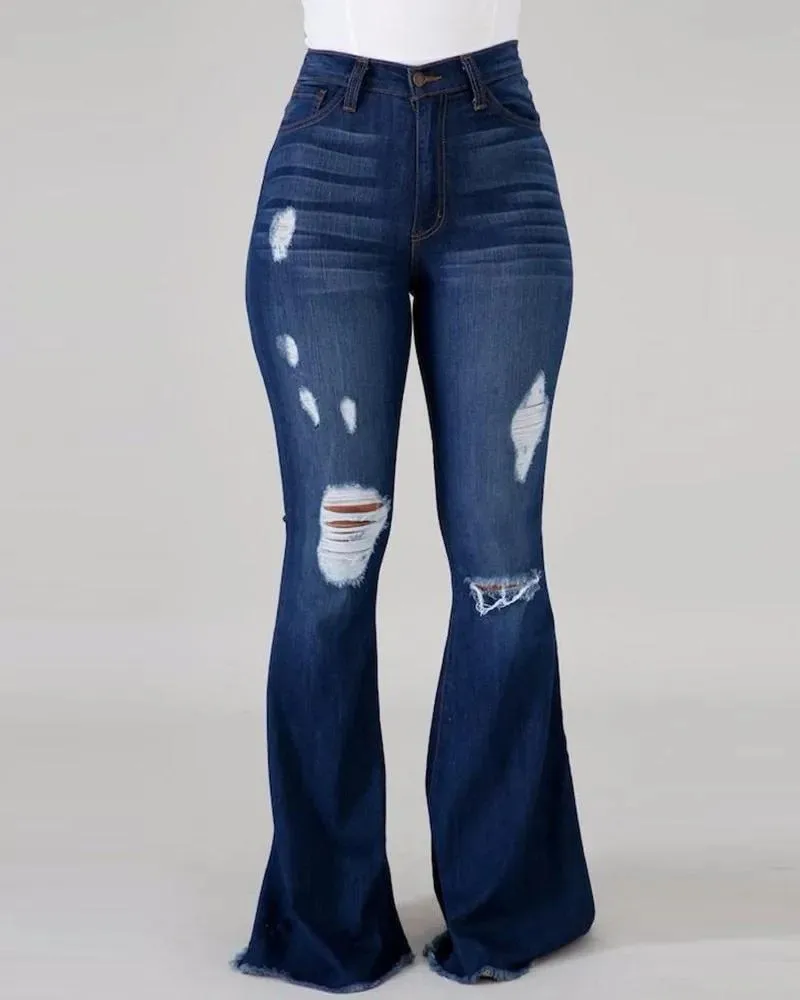 Women Jeans Flare Denim Boot Cut
