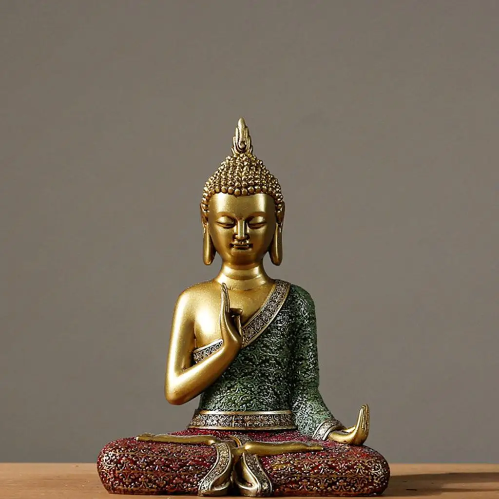 Meditating Buddha Statue Ornaments Tabletop Car   Office Artwork