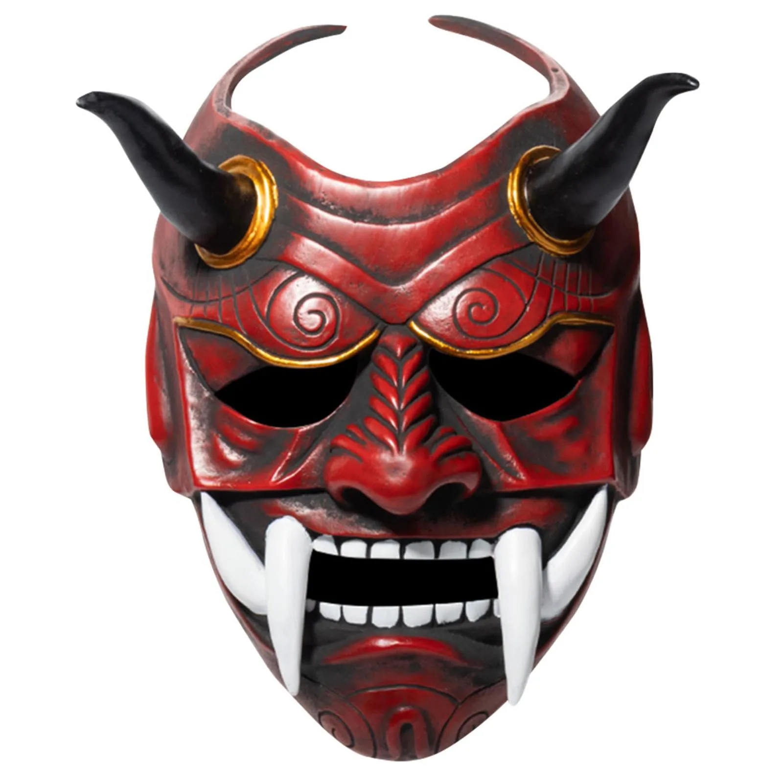 Halloween Japanese Hannya Demon Oni Samurai Noh Kabuki Prajna Devil Mask Latexap Hannya Demon 7106