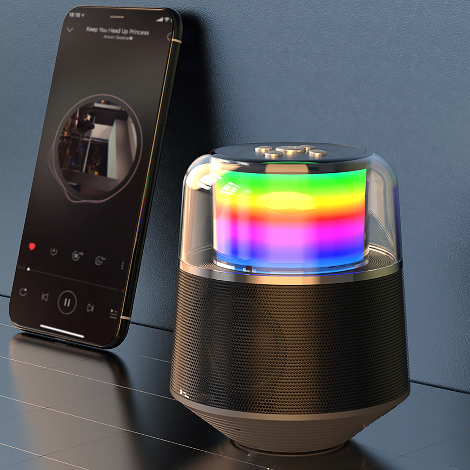 Громкая связь Bluetooth S6 Light Stero Music, цветная Колонка 5,0 RGB,  колонка Lound, колонка s 3D, беспроводной компьютерный монитор, колонка s |  AliExpress