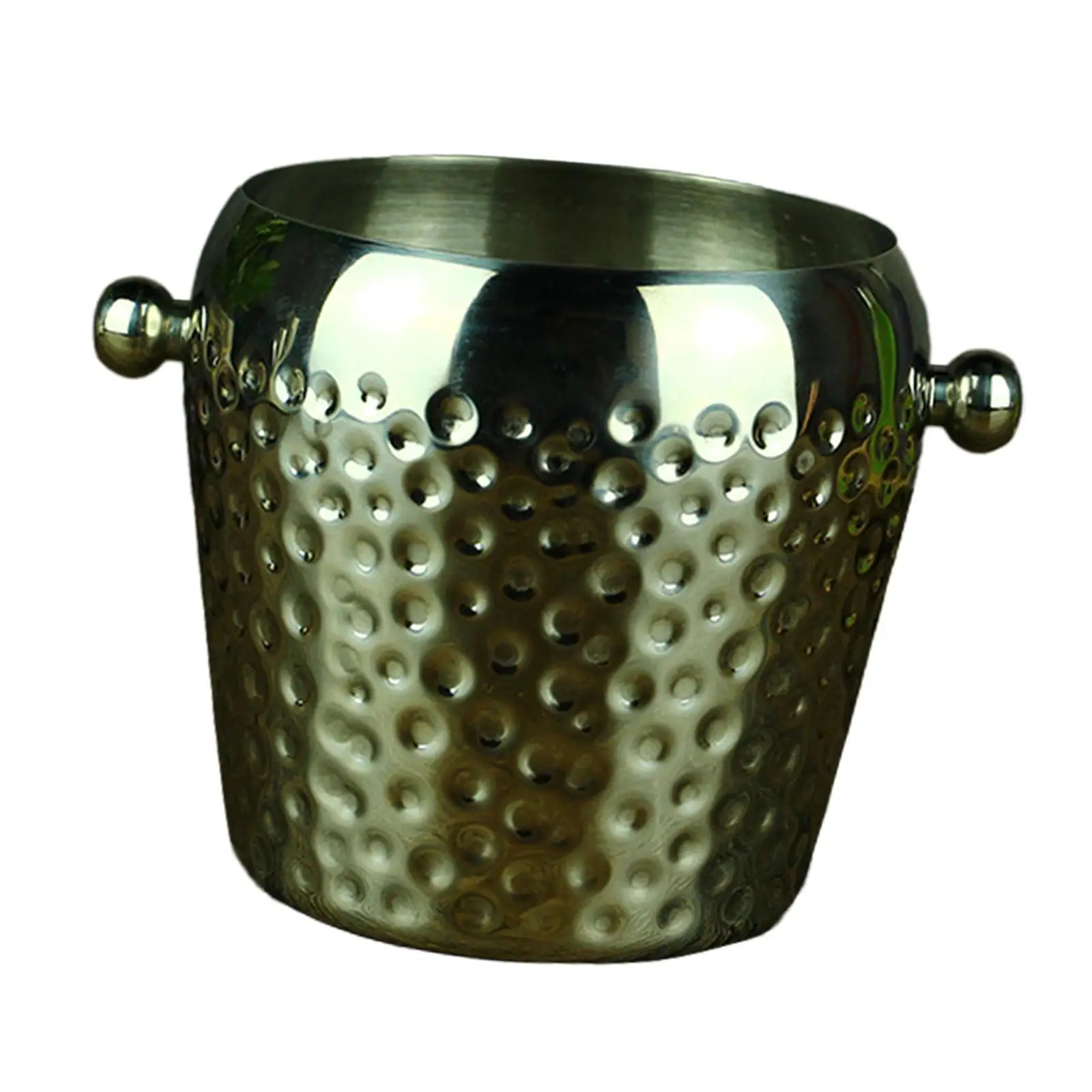Ice Bucket Multiuse French Fries Container 1L Stainless Steel Champagne Bucket for Chilling Wine Buffet Cocktail BBQ Parties