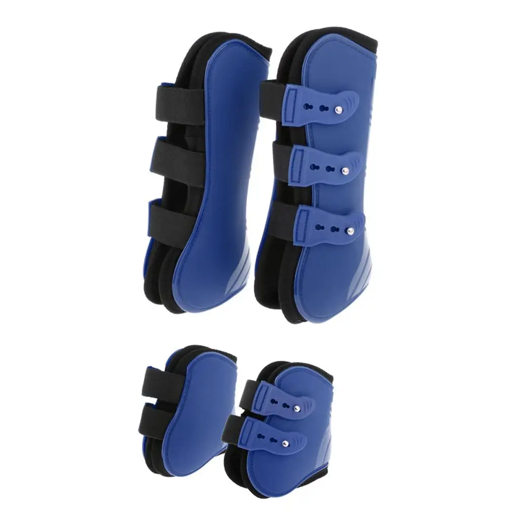 2 Pairs Tendon Boot & Fetlock Boots Neoprene  for Riding Eventing