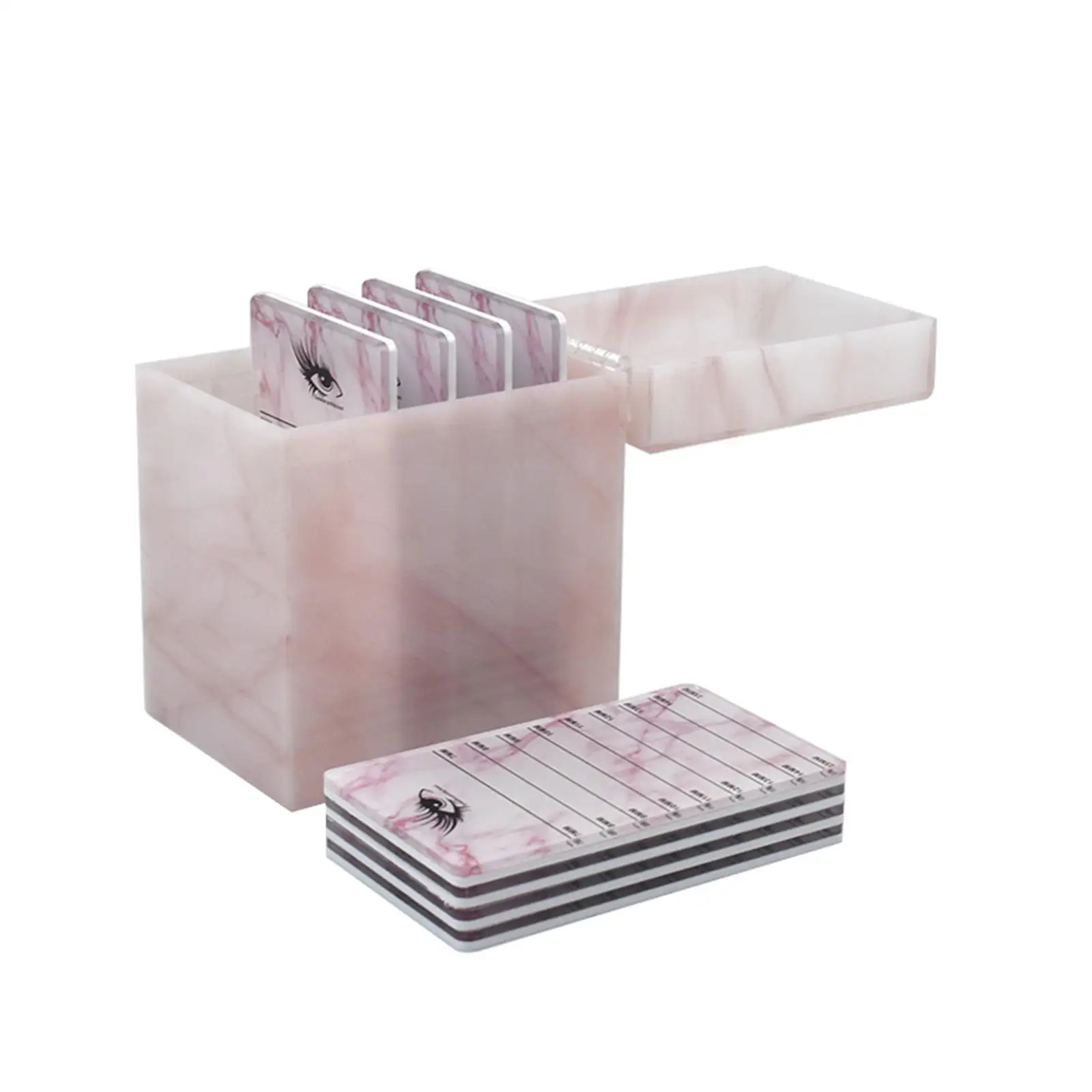 Durable Storage Holder Grafting Case Professional with Pallets Waterproof Acrylic Portable Organizer Stand