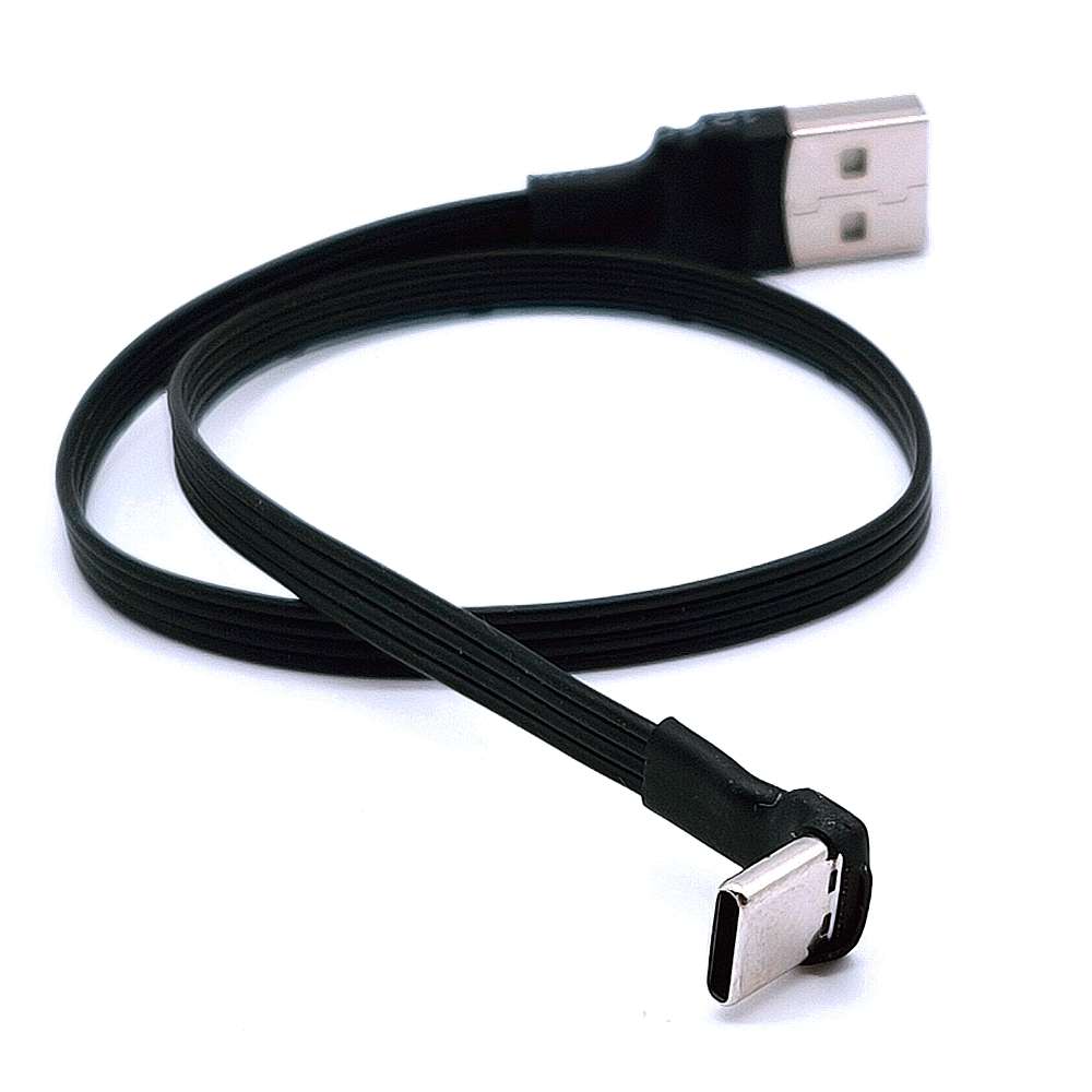 tipo C macho, 90 graus para USB