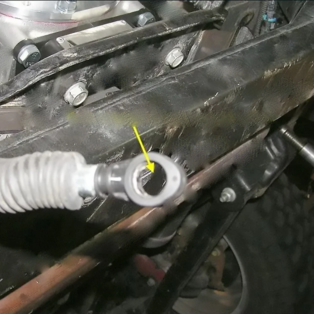 Detalle del casquillo de reparación del varillaje