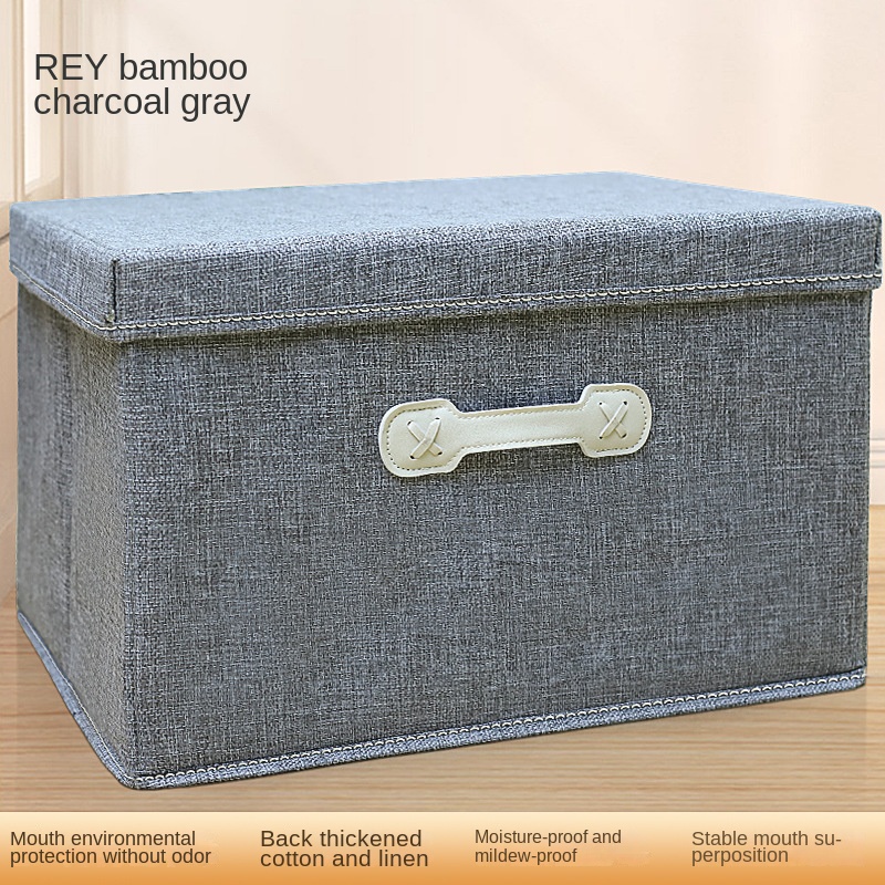 Title 6, Clothes Storage Box Fabric Cotton Linen Drawer ...