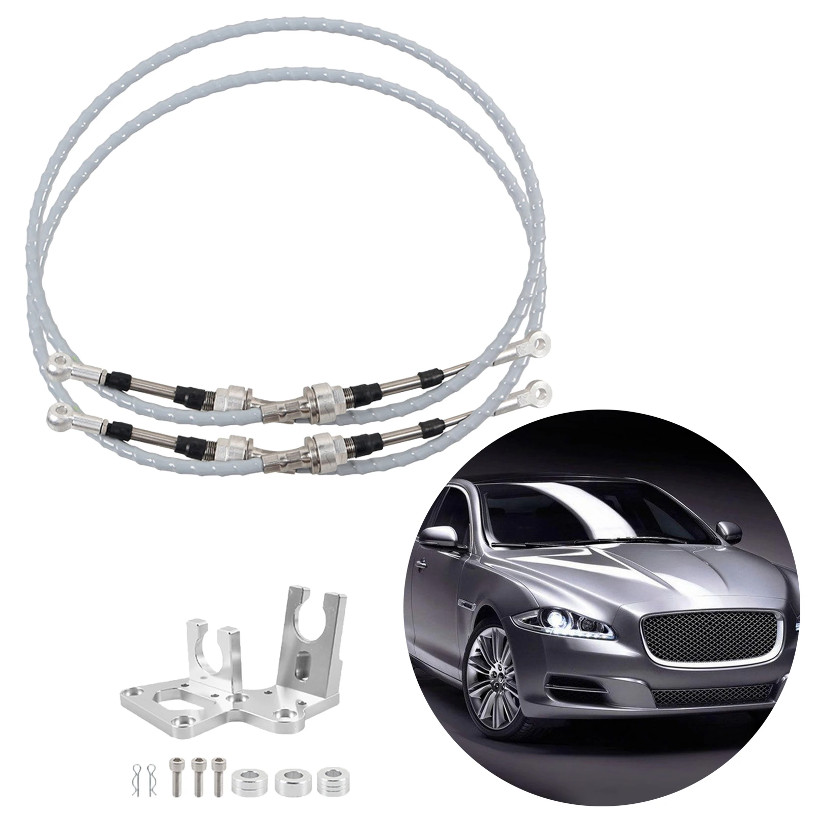 Shifter Cables & Trans Bracket for Honda Civic K Swap Series EF EG EK 89-00 Perfect Fitment, directly replacement