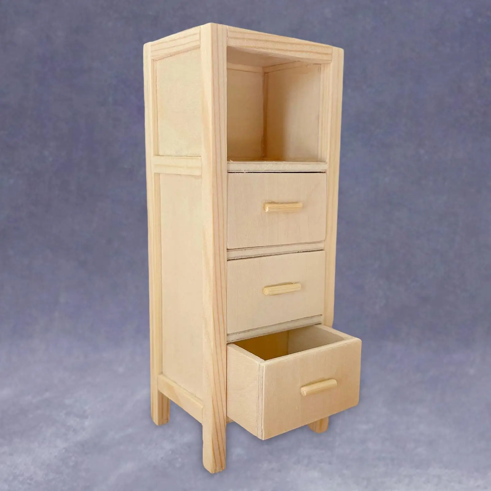 1/12 Scale Dollhouse Furniture Display Cabinet Handcraft DIY Model for Accessory