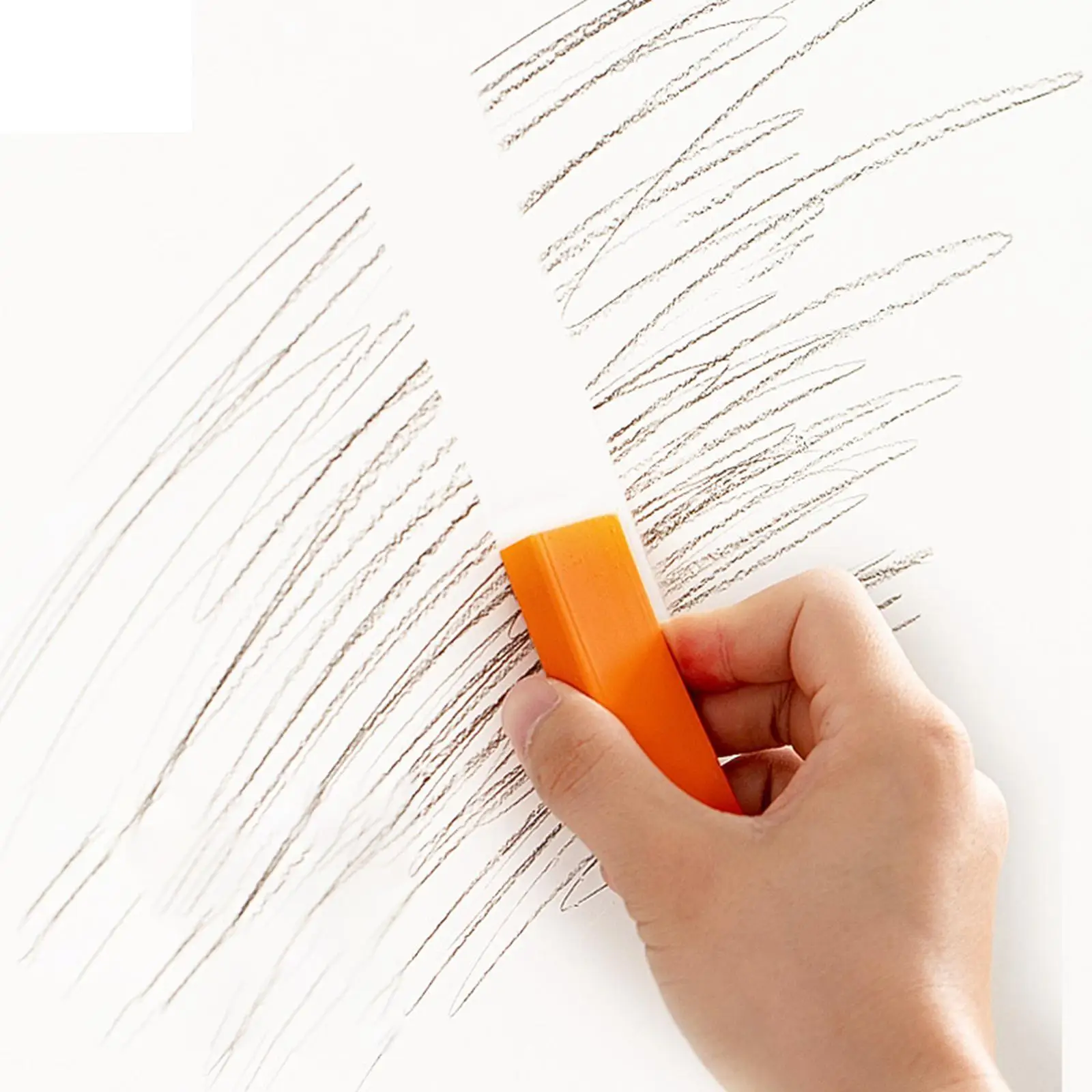 Rust Remover Rubber Decontamination Artifact Eraser Rubber Rust Cleaning Eraser Easy Limescale Eraser for Household Orange