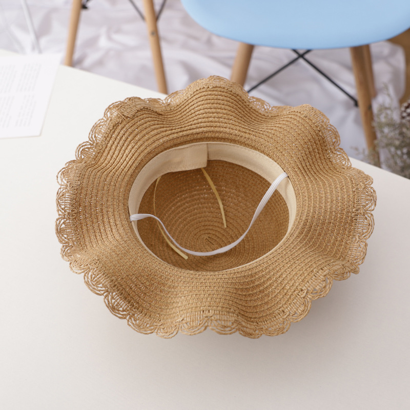 2 Pcs Toddler Girls Straw Hat with 