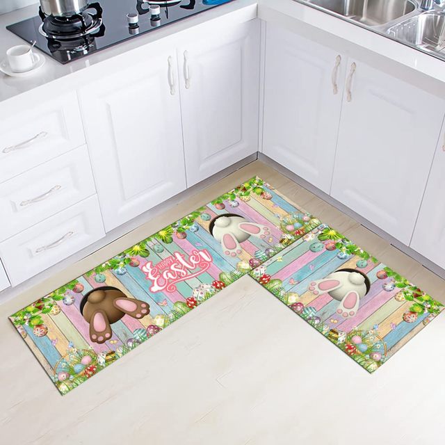 Valentine's Day Kitchen Rugs And Mats Set Of 2 Cushioned Anti