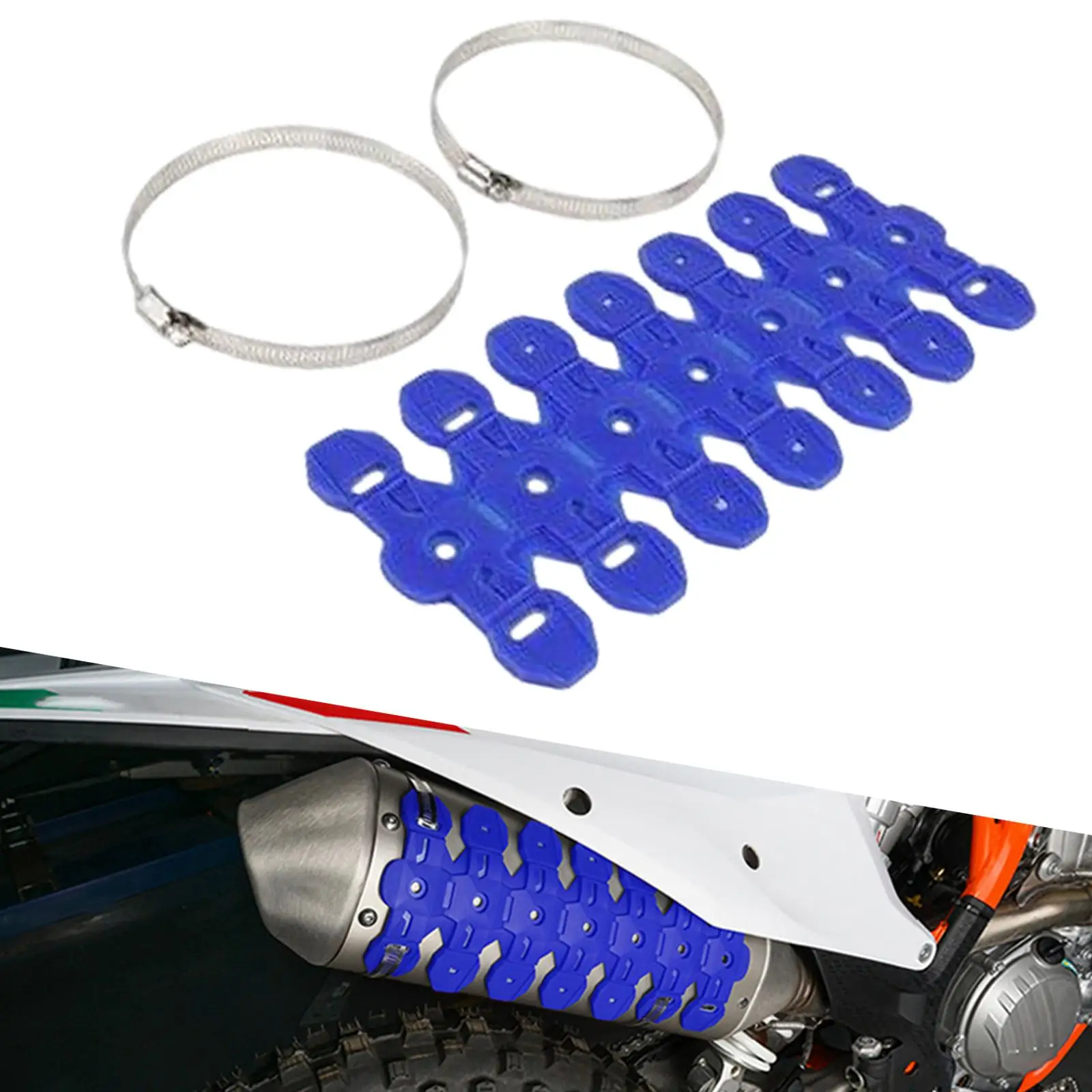 Motorcycle Exhaust Pipe Protector Fit for Motorbike 1 Set Spare Parts
