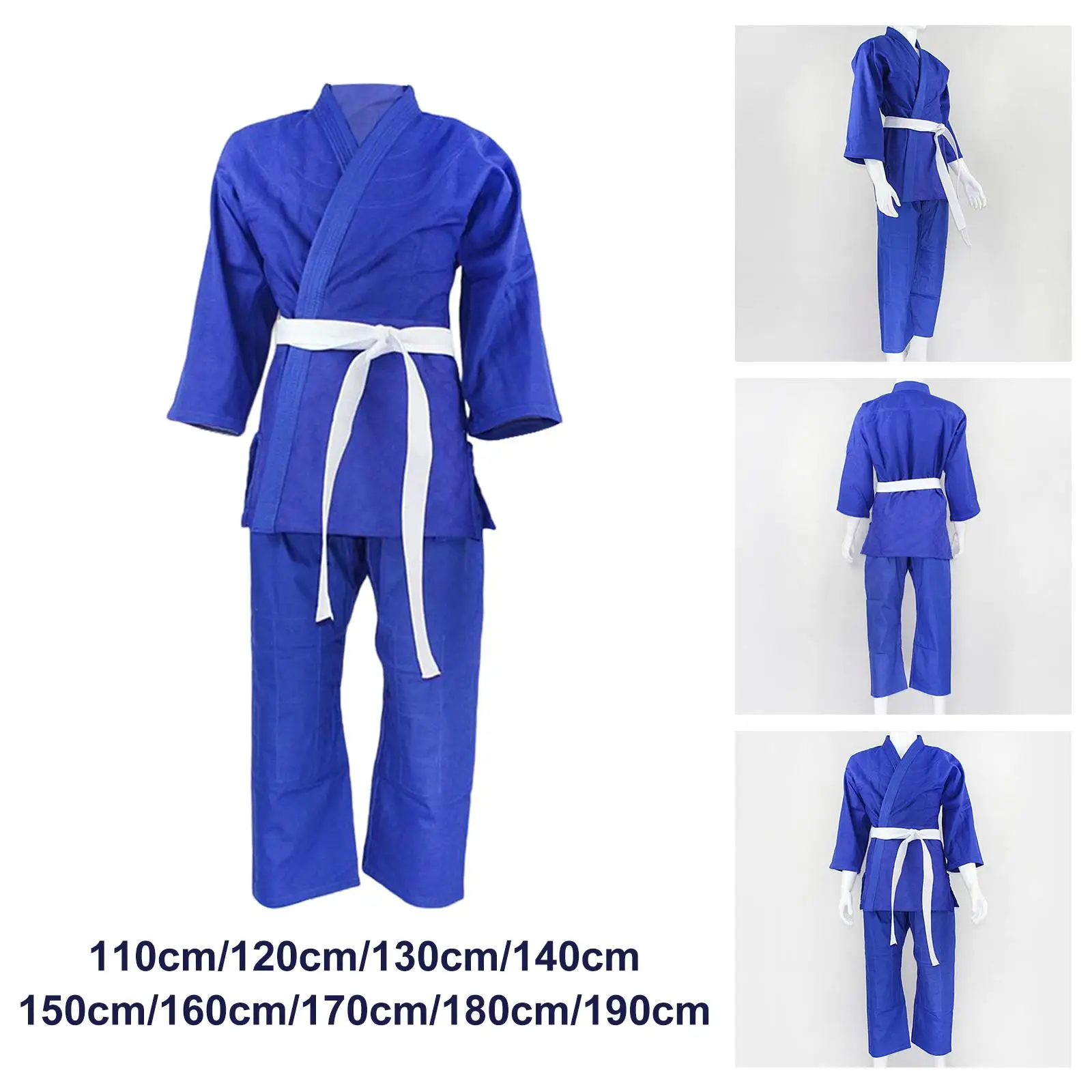 Jiu Jitsu Uniform Arts Stage Performance Belt Costumes Karate Uniform for Men Adults Professionals Kids Professional Competition