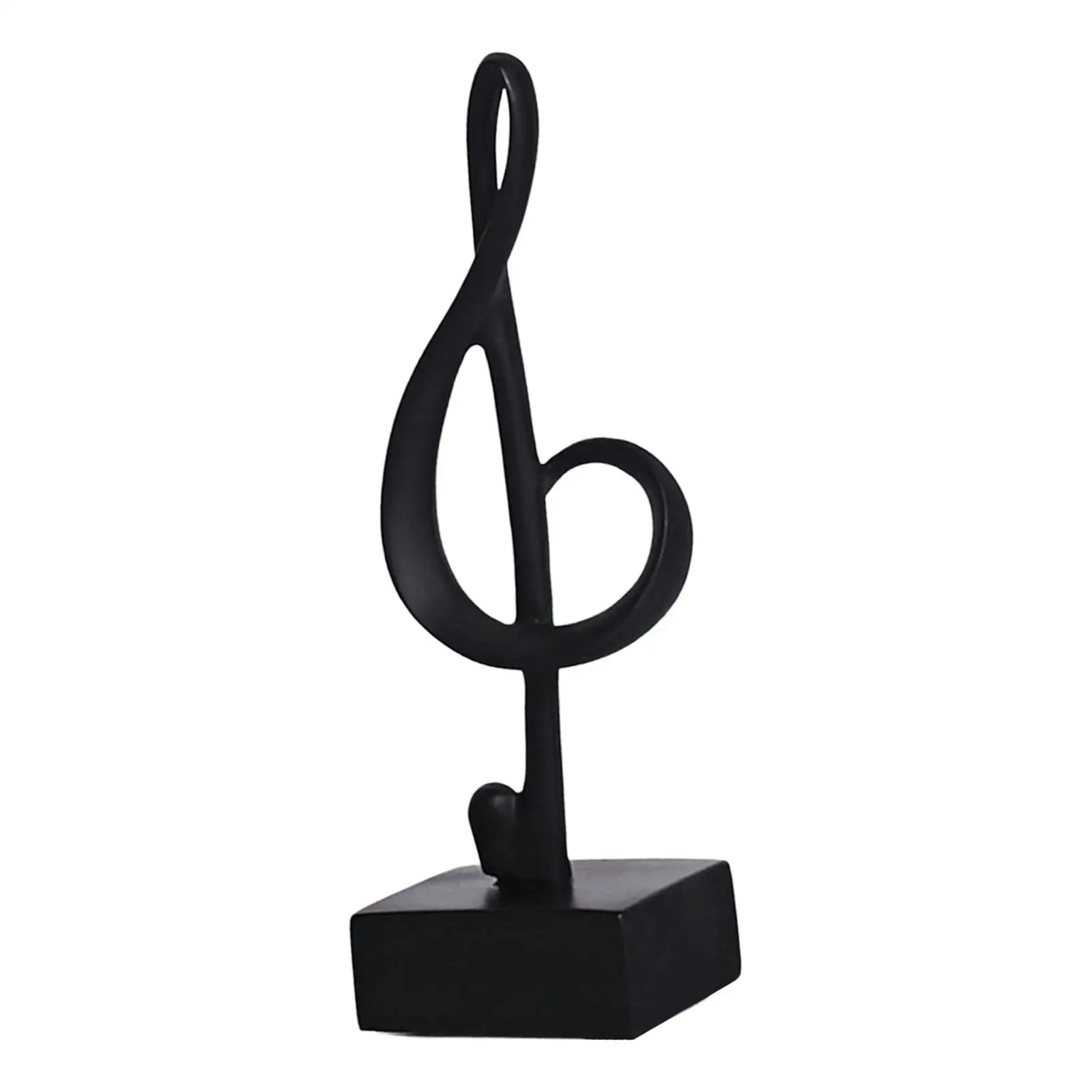 Creative Music Note Figurine Statue Sculpture Craft Artwork Decorative for Table Centerpieces Collectible Bookshelf Office Decor