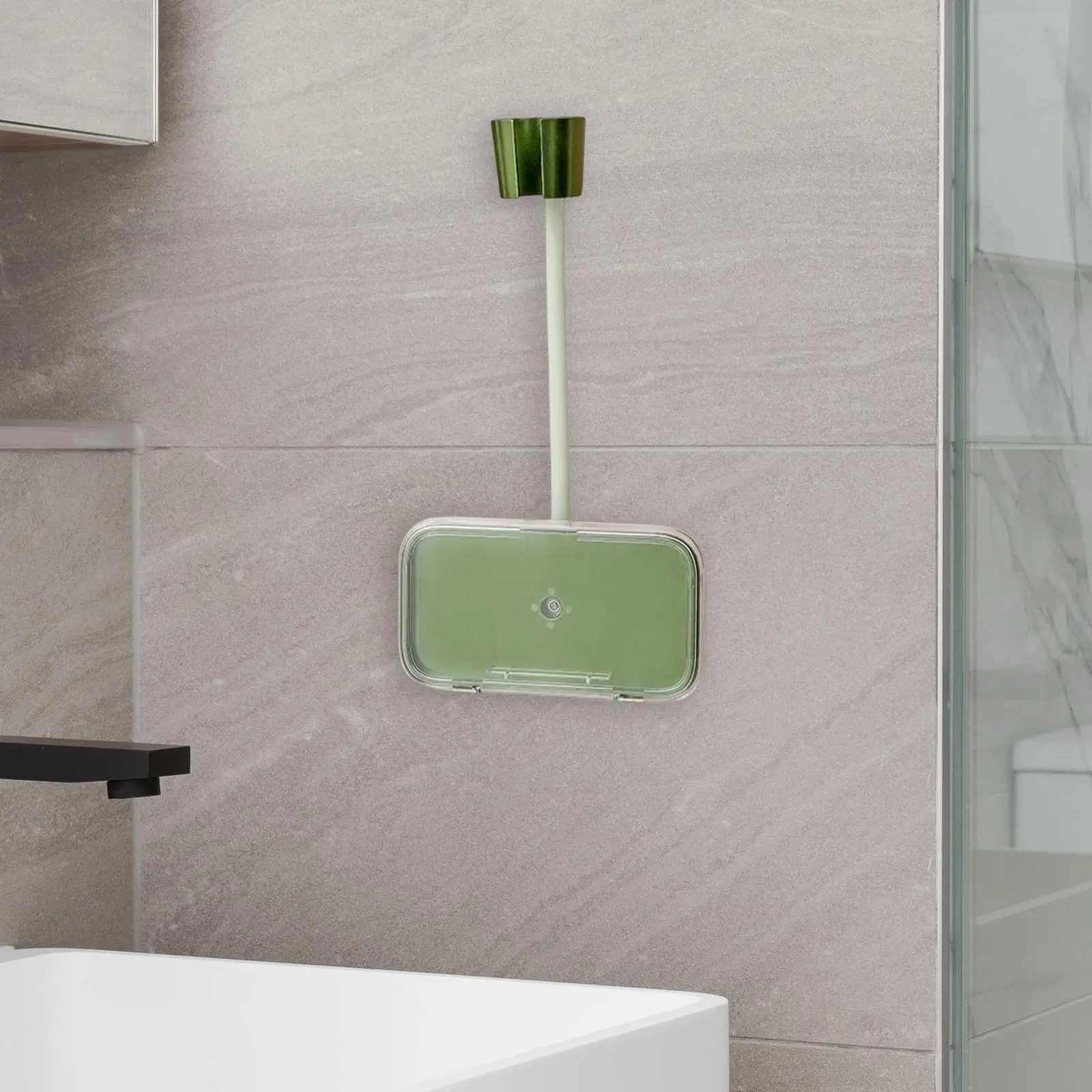 Hair Dryer Holder Storage Organizer Rack with Phone Holder for Shower Toilet