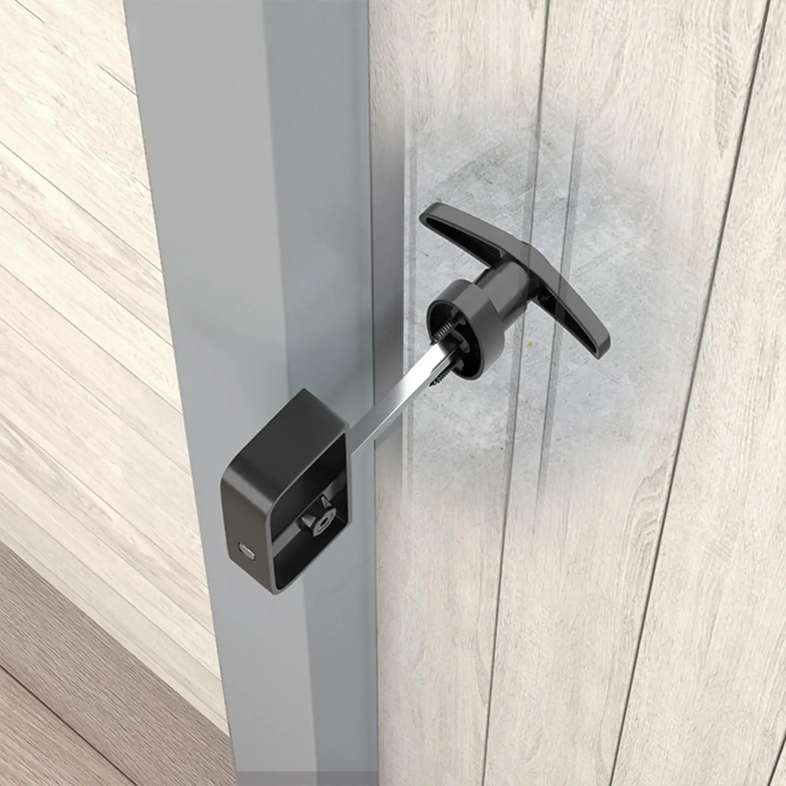 T Handle Lock with Keys Locking Hardware Barn Door Caravan Trailer
