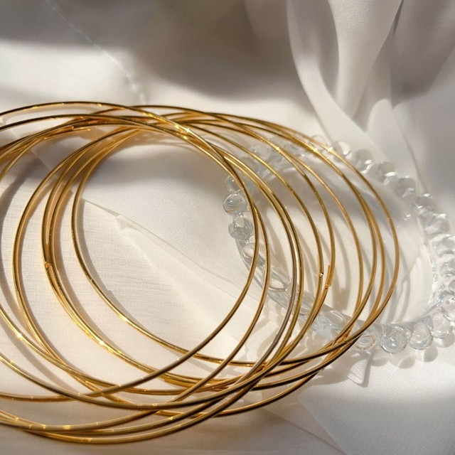 6 Anelli Metallo Dorati 20/25/30cm Per Macramè, Ghirlande, Acchiappasogni - Foto 4