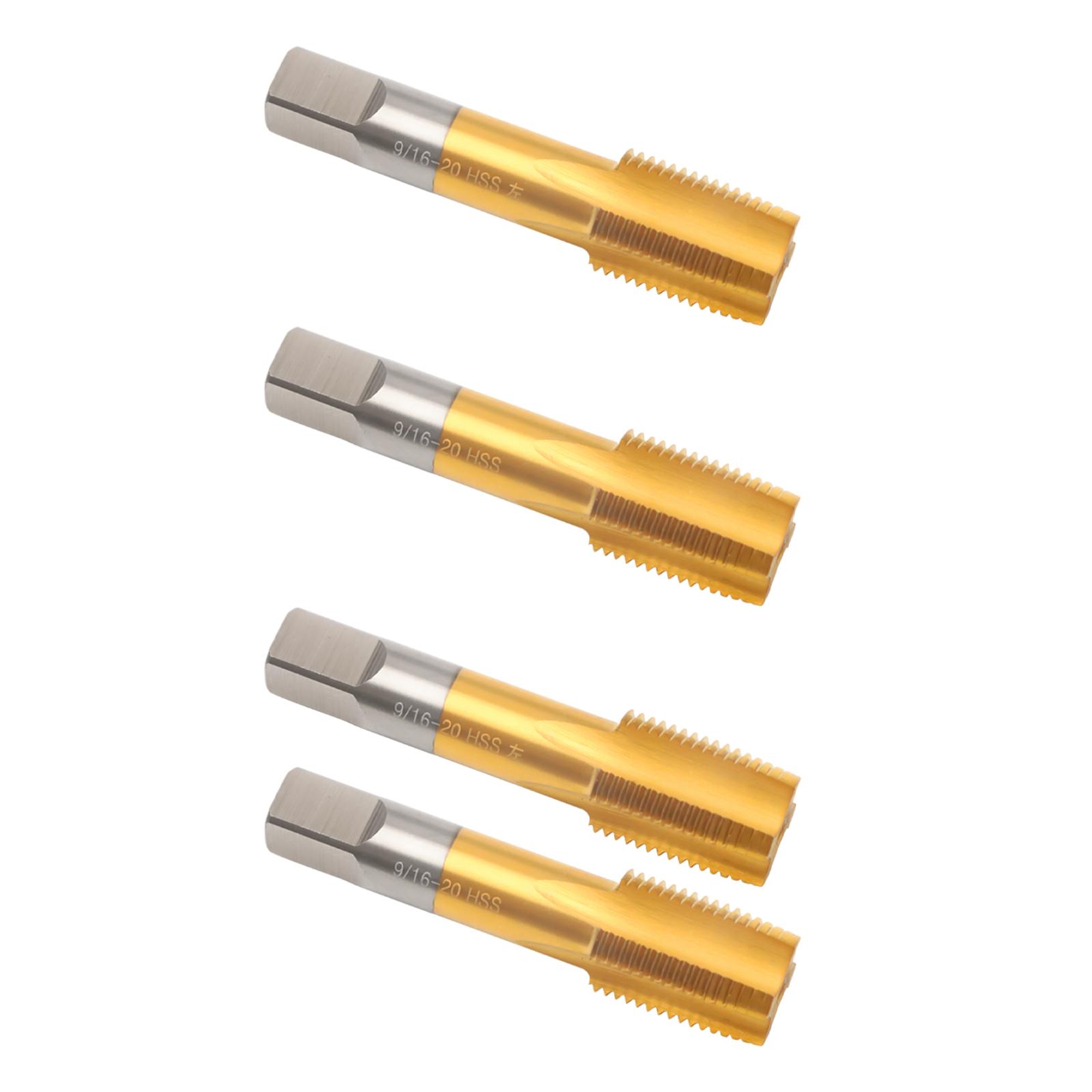 Thread Milling Threading Tap Left Hand Machine High Speed Steel Straight Flutes for Bicycle Repair