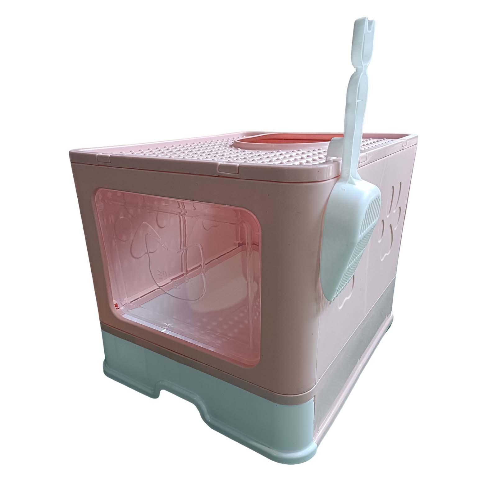 Hooded Cat Litter Box Pet Litter Box Enclosed and Covered Cat Toilet Litter Box