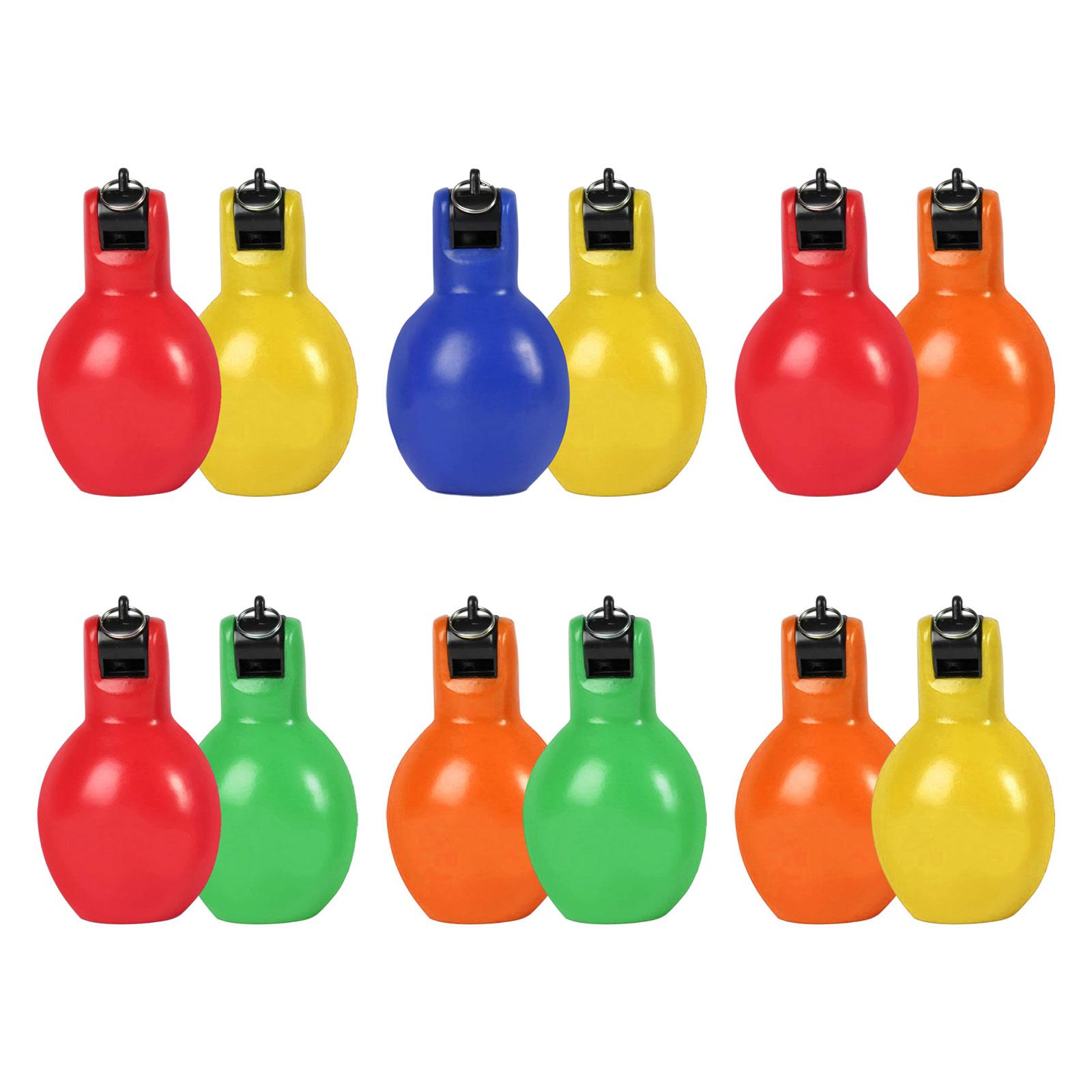 2Pcs Hand Squeeze Whistles Trainer Whistle Loud Handheld Coaches Sports Whistle for Trekking Indoor Outdoor Children