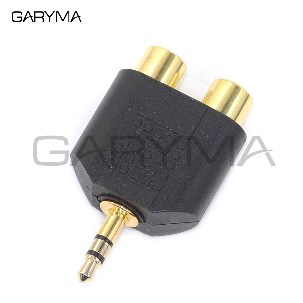 1 Stück vergoldeter 3,5-mm-Stereo-Stecker auf Doppel-RCA-Buchse Adapter Y-Splitter RCA-Audio-Adapteranschluss – Detail 4