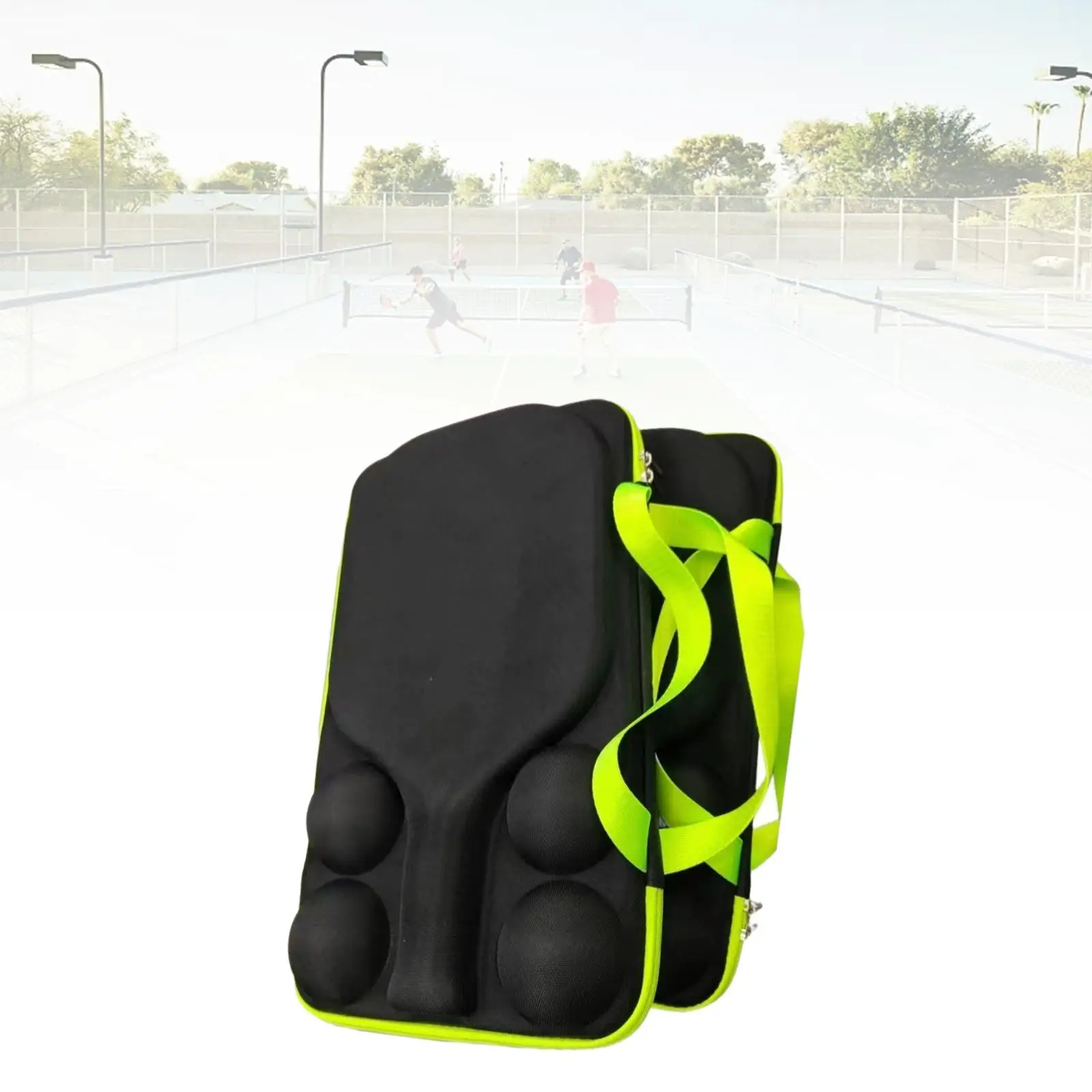 Pickleball Racket Case Shock Resistant Organizer Table Tennis Paddle Protective Case Lightweight Durable Beginners Carrying Bag