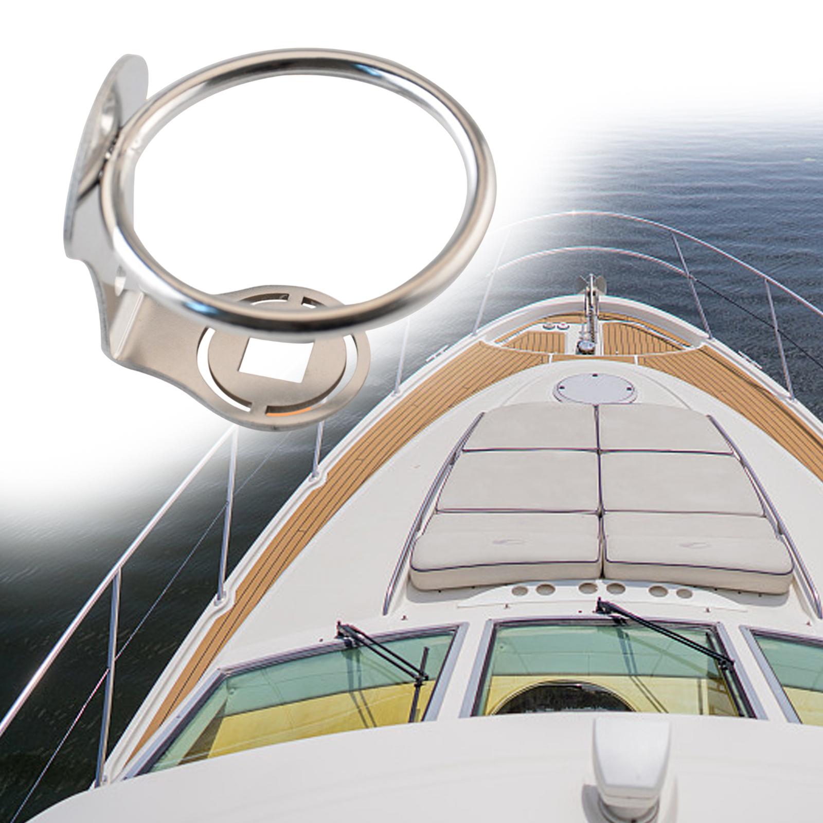 Boat Ring Cup Drink Holder Assembly Durable Stainless Steel Water Bottle Bracket Boat Yacht Accessories for Marine Yacht RV