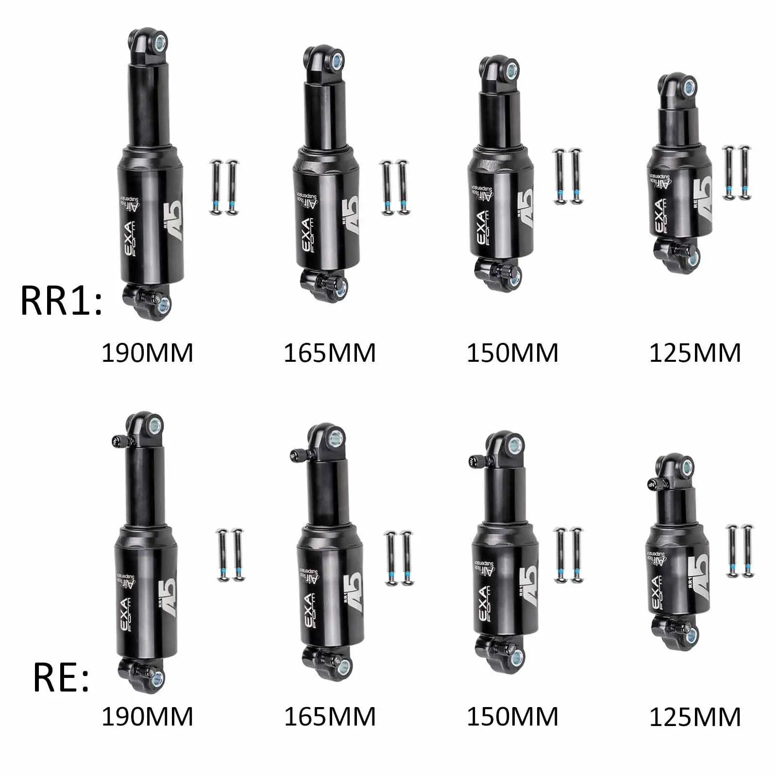 Air Rear Absorber Shock   Double Single  Mountain 25 150 165 190 MM for Scooter