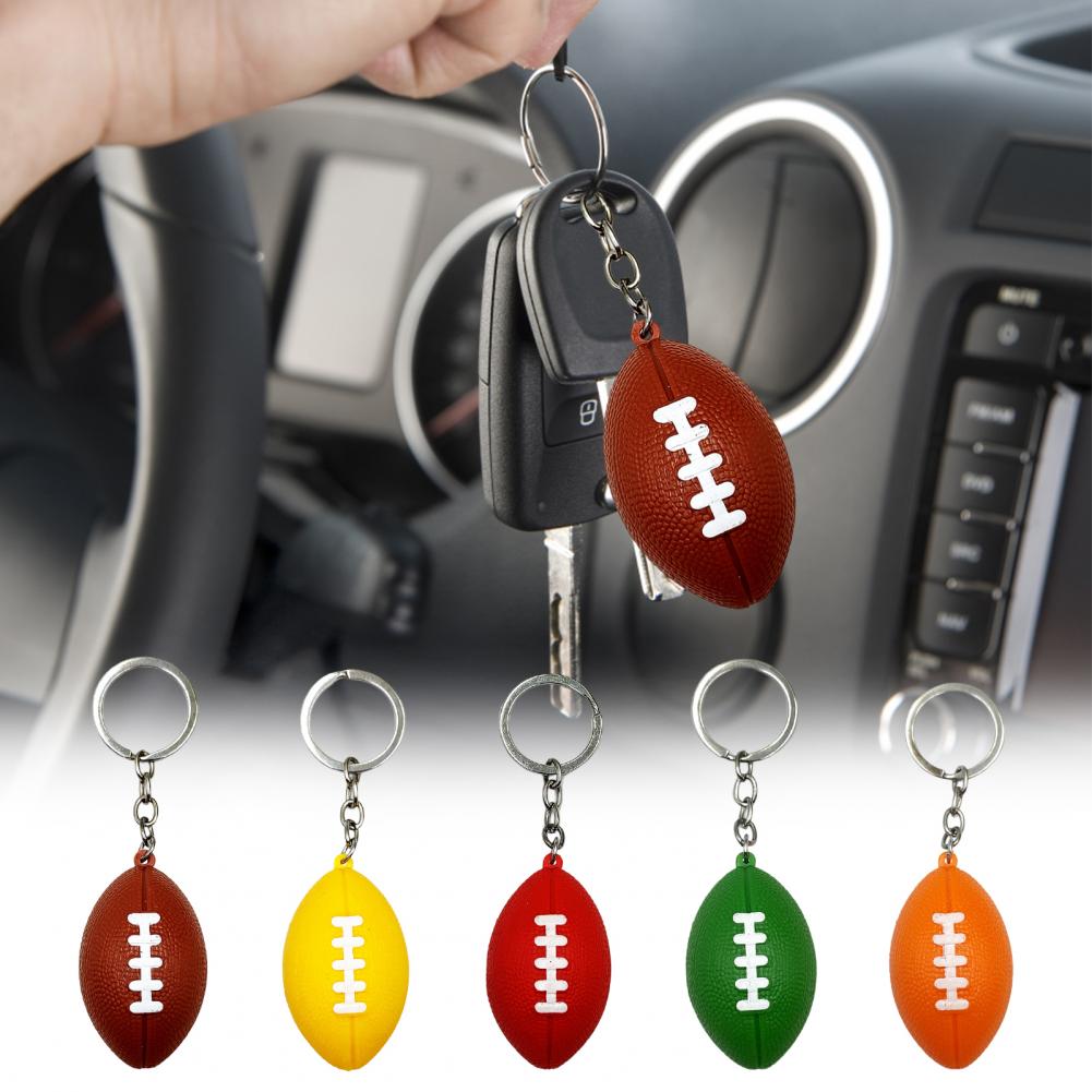 Description Picture 5 of itemMini Rugby Football Sport Souvenir Keyring Keychain Charms Anti-fall Ornamental Rugby Key Ring Pendant Jewelry Accessories